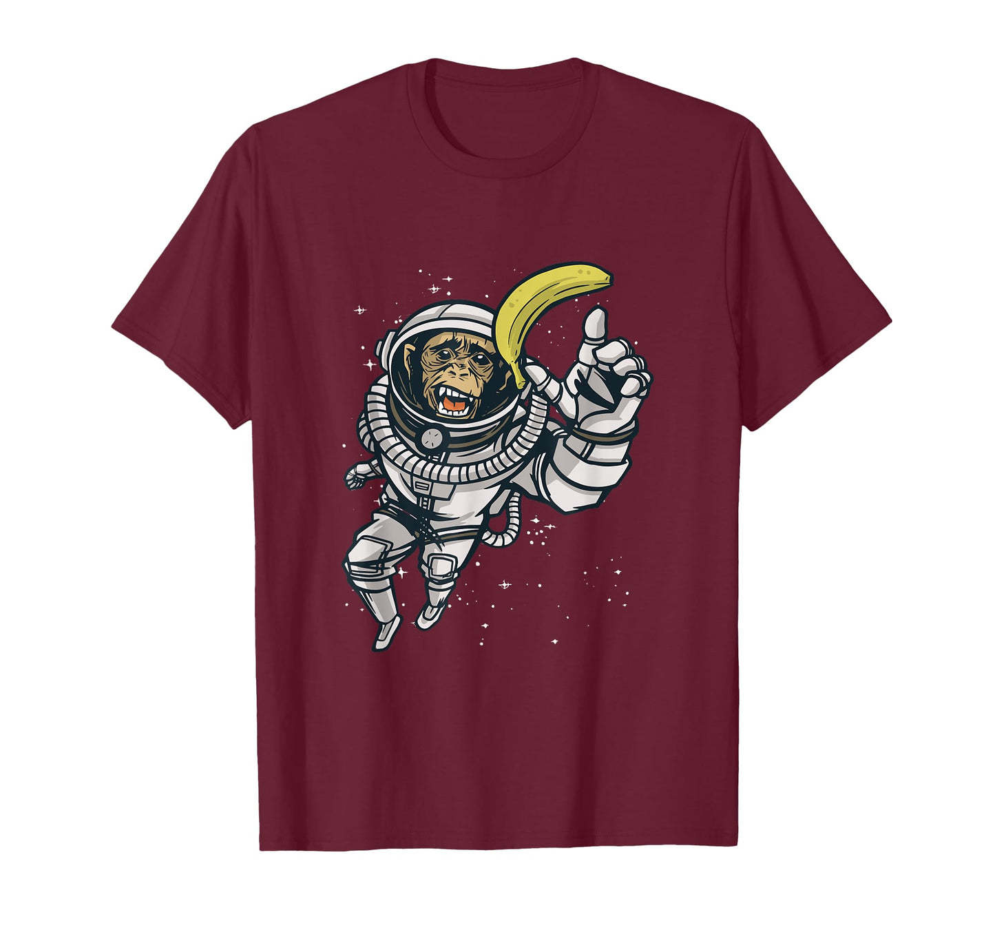 Funny Astronaut Monkey Chimpanzee Chimp Space Humor Meme T-Shirt