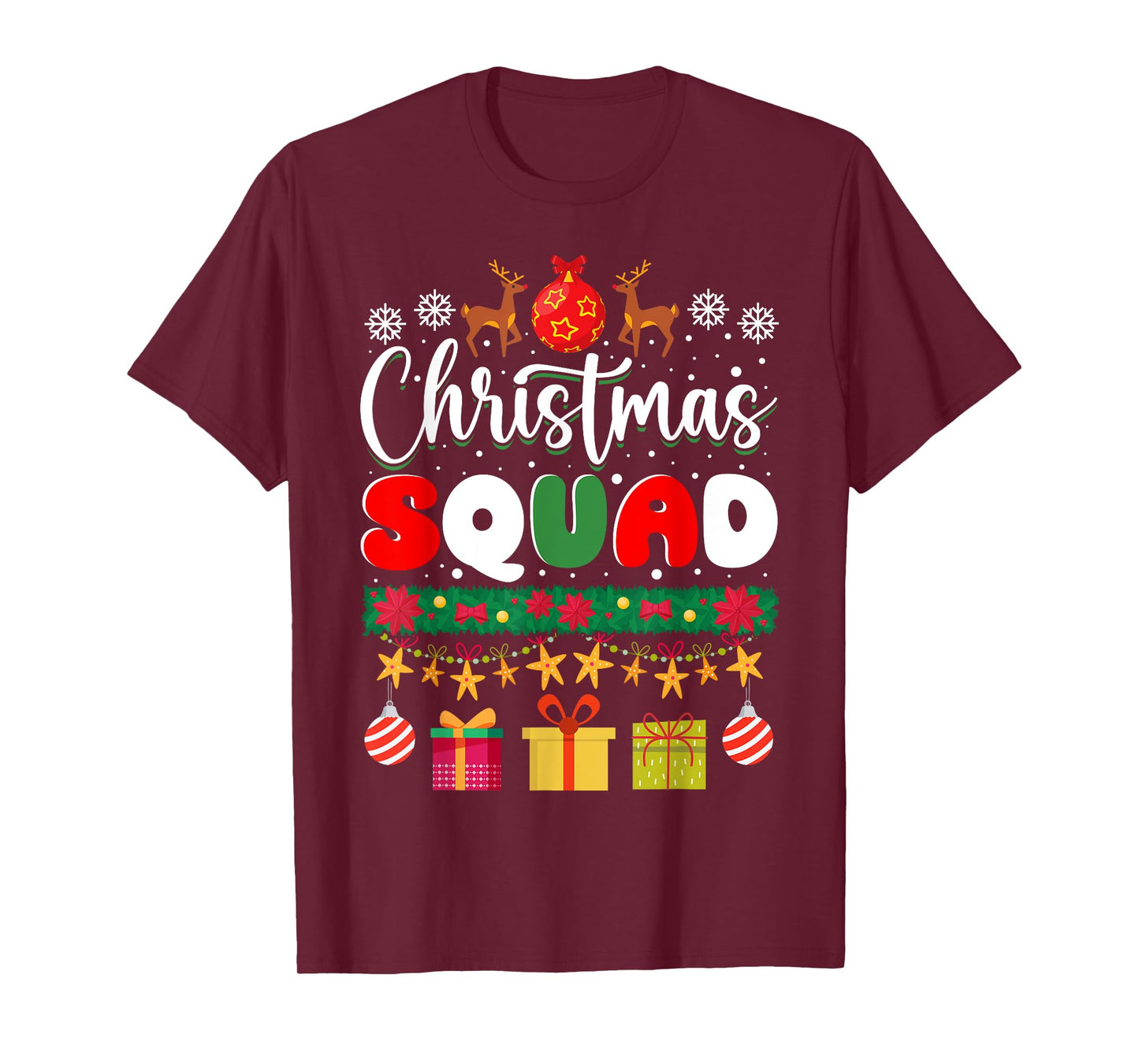 Christmas Squad Family Matching Group Christmas Xmas T-Shirt