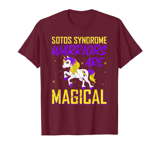 Sotos Syndrome Warriors Are Magical Awareness Unicorn T-Shirt