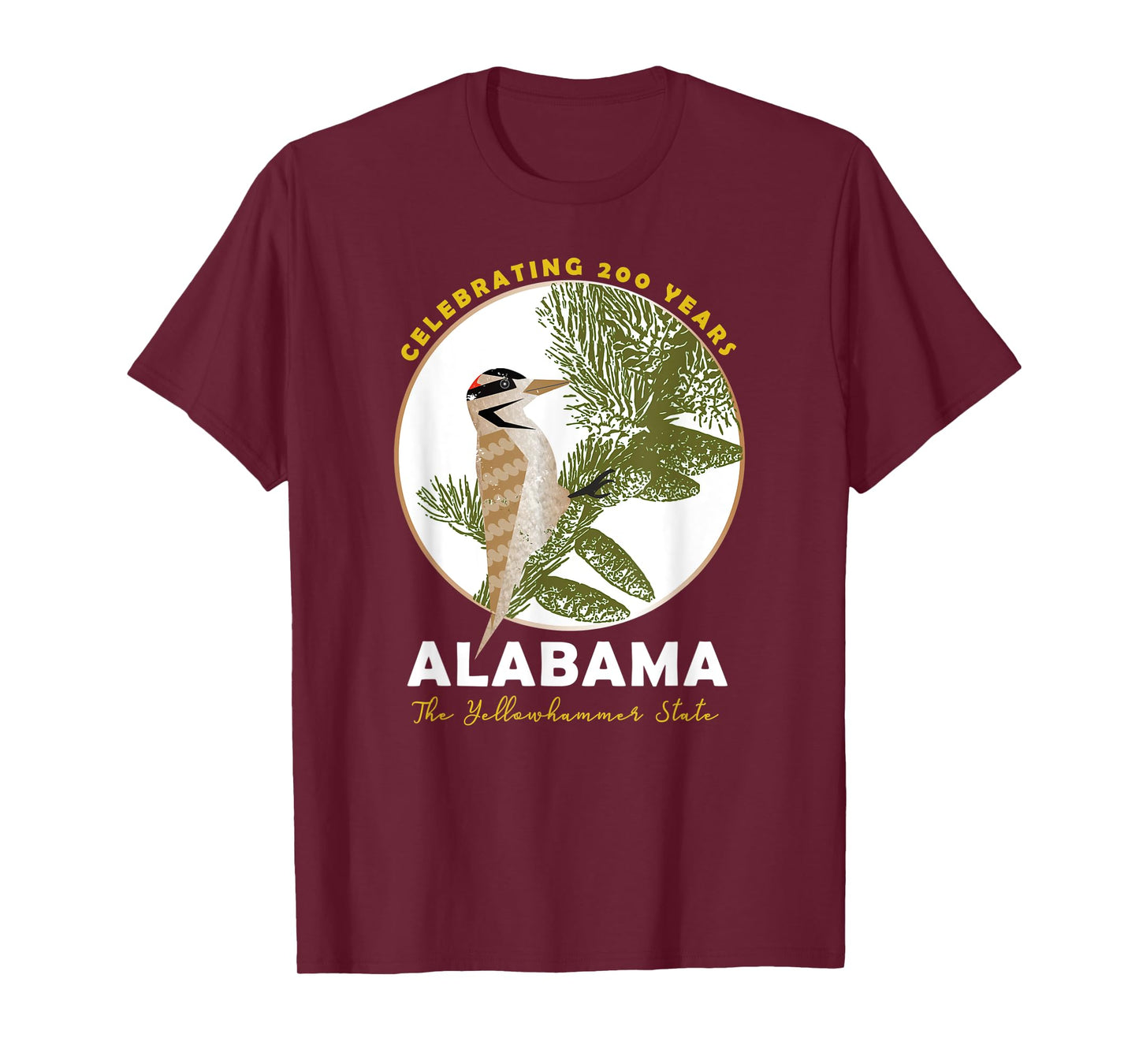 Alabama Bicentennial The Yellowhammer State 1819-2019 T-Shirt