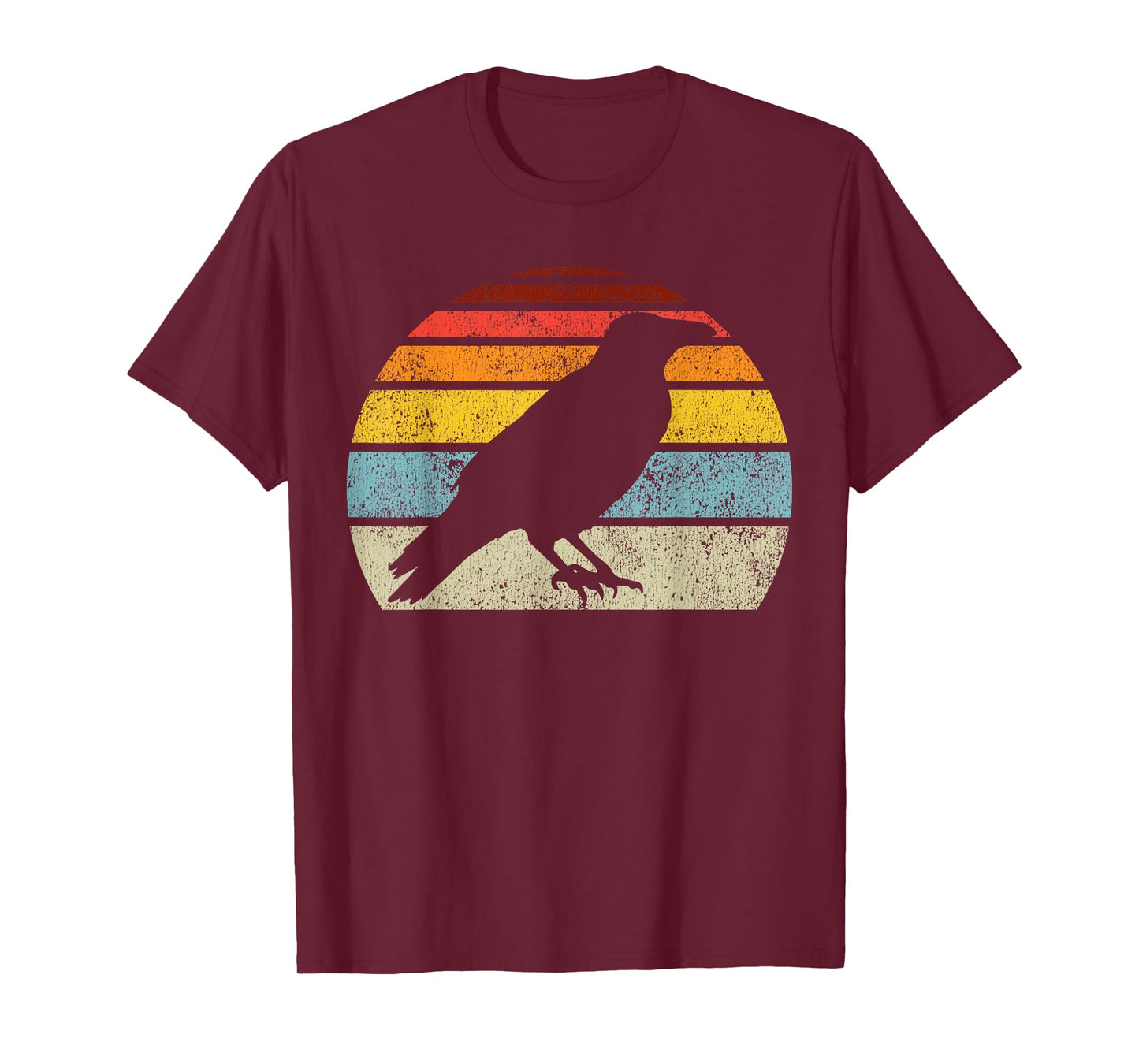 Crow Vintage Raven Gothic Retro Bird Lover Gifts Women Men T-Shirt