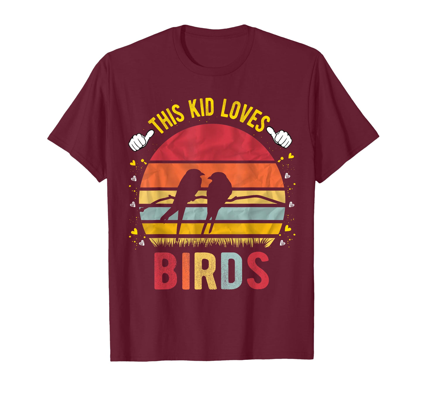 This Kid Loves Birds Boys and Girls Bird Gift T-Shirt