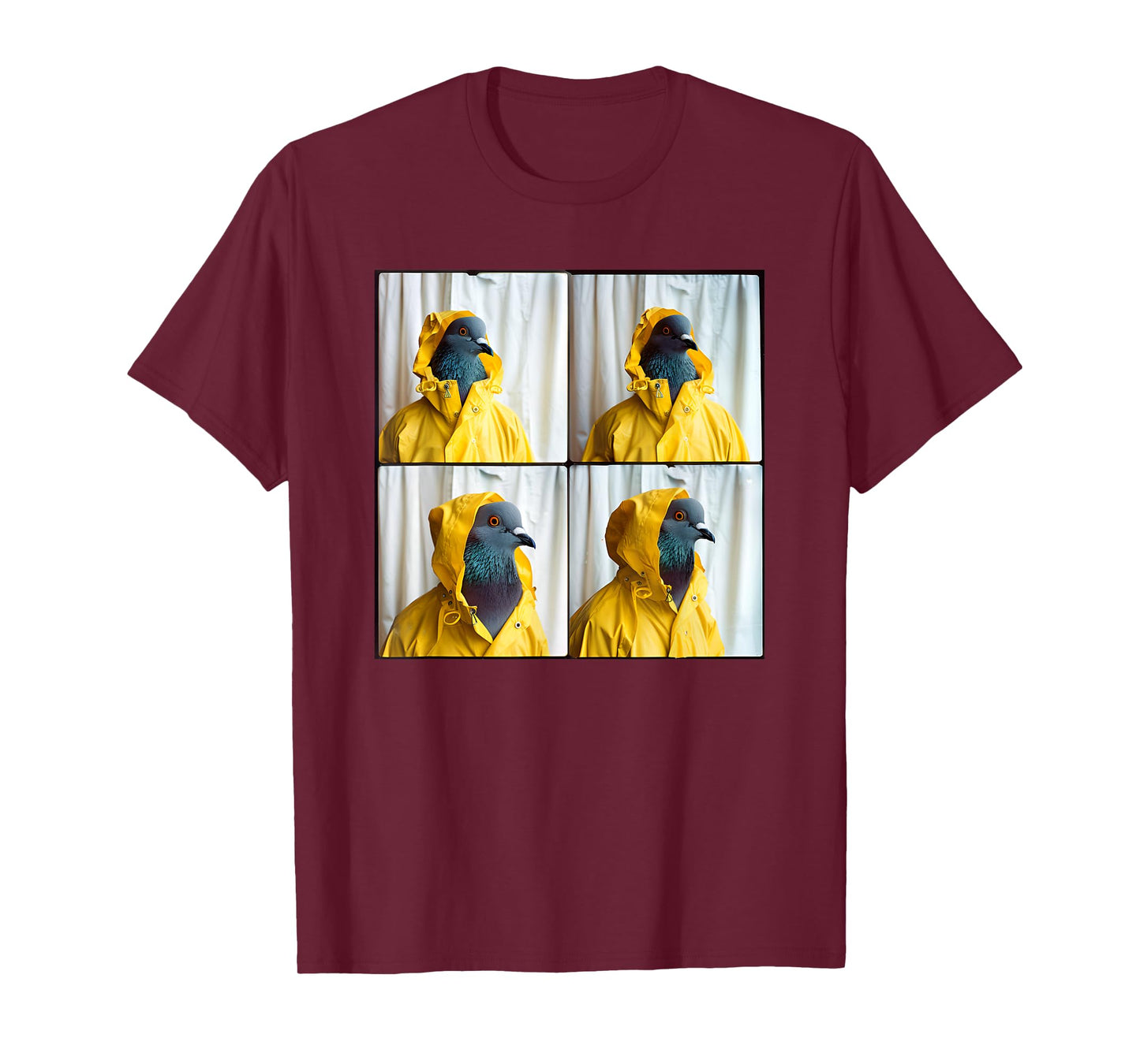 Funny Pigeon Photobooth Weird Animal Pigeon Fancier T-Shirt