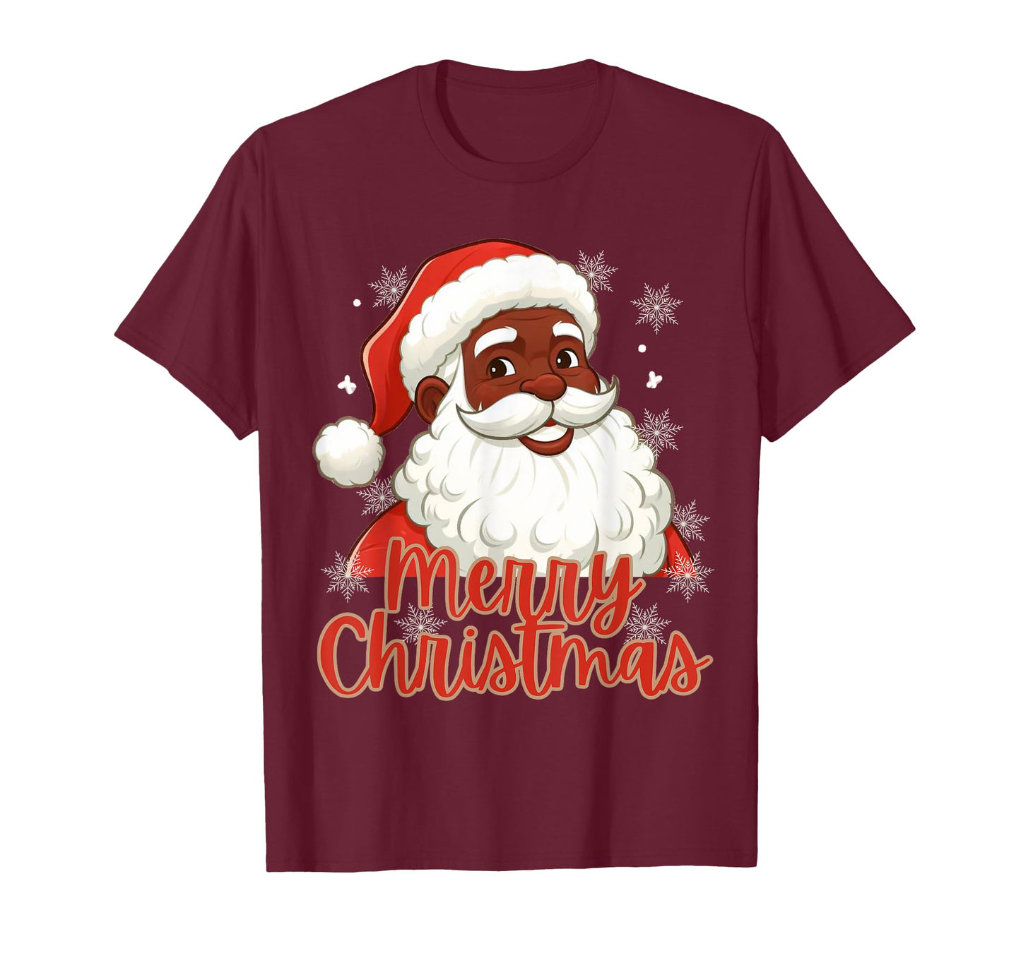 African American Santa Christmas Pajama Vintage Black X-Mas T-Shirt
