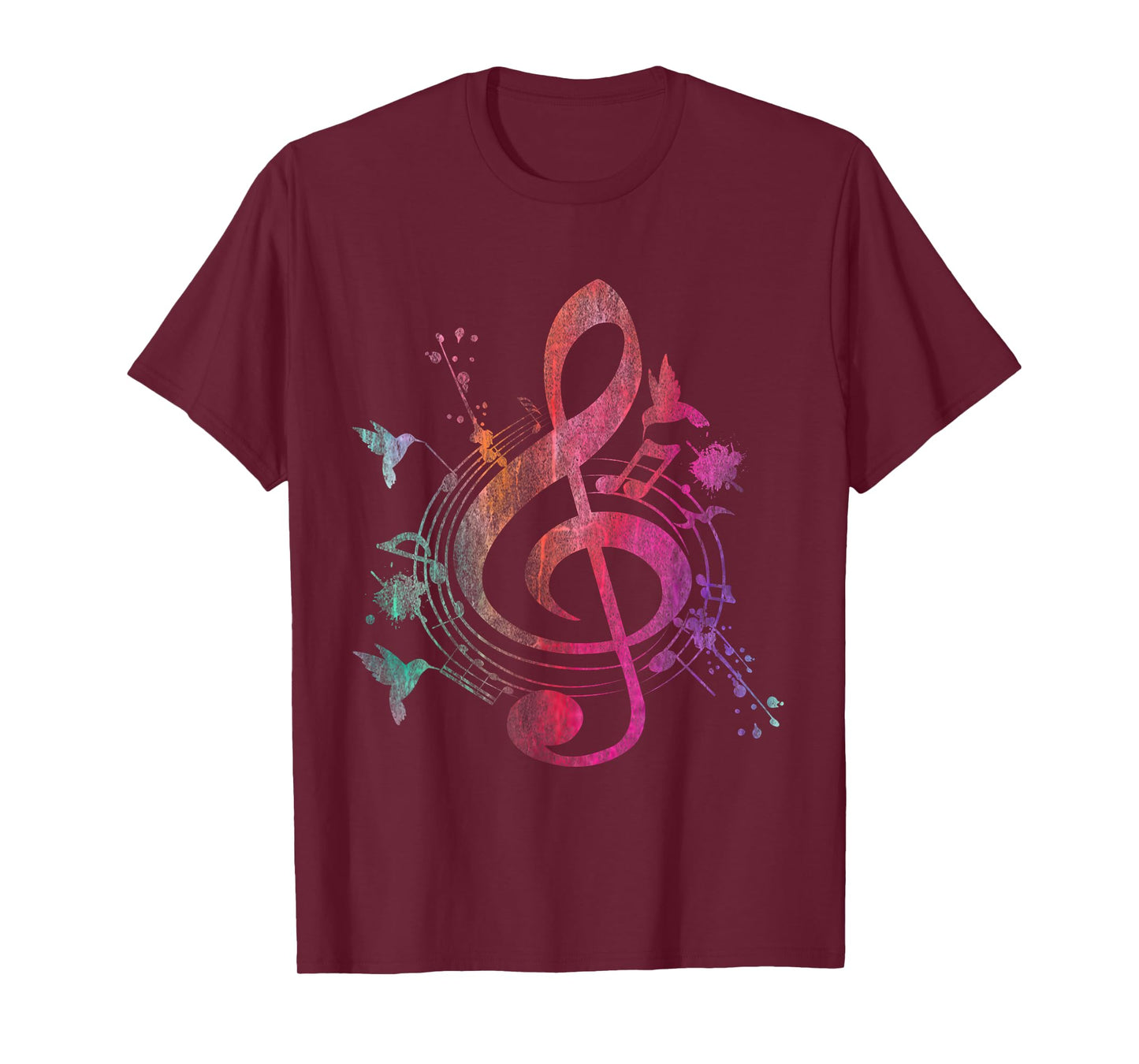 Music Musical Instrument Birds Treble Clef T-Shirt