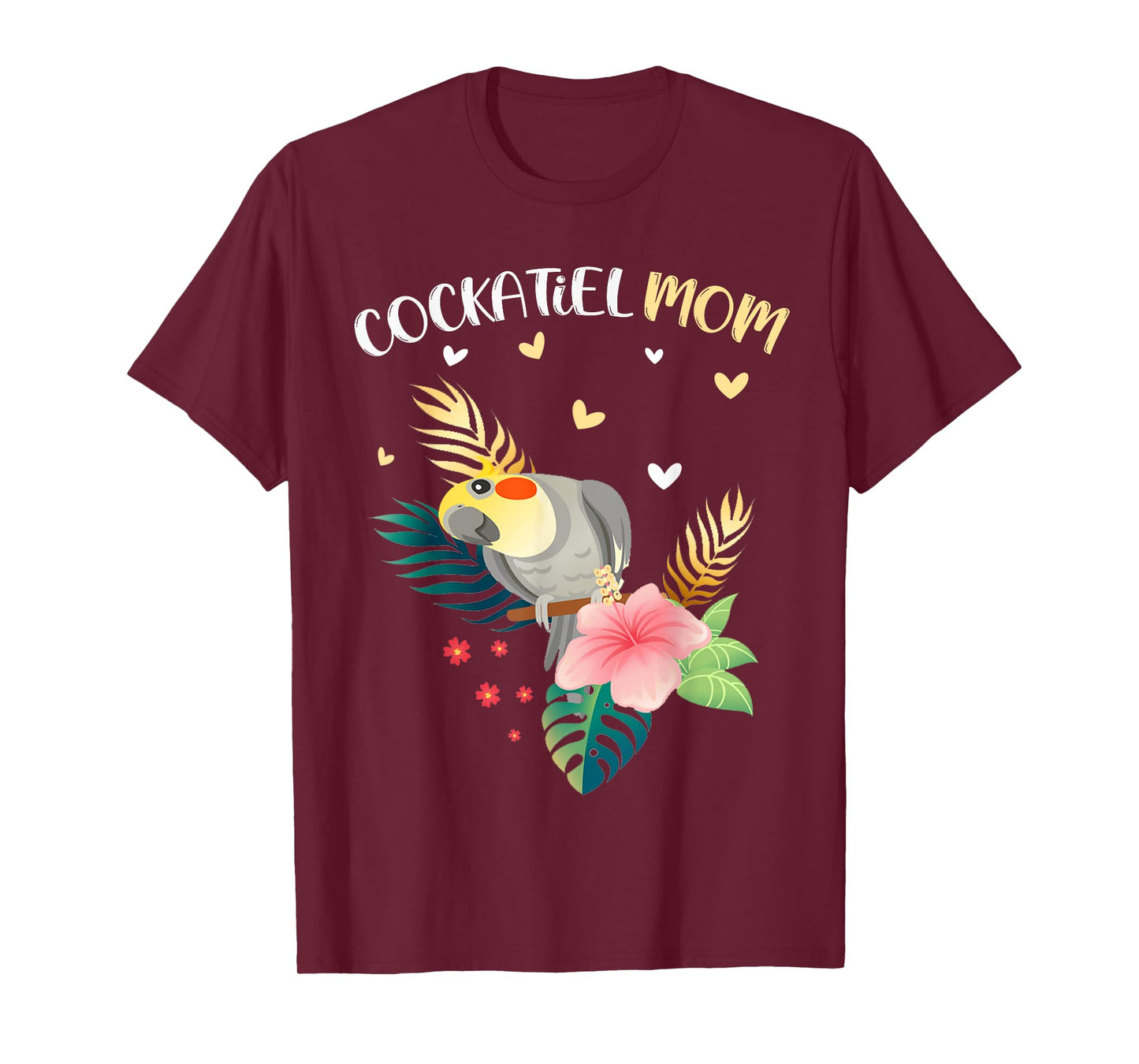 Cockatiel Mom Funny Parrot Owner Bird Lover Women T-Shirt