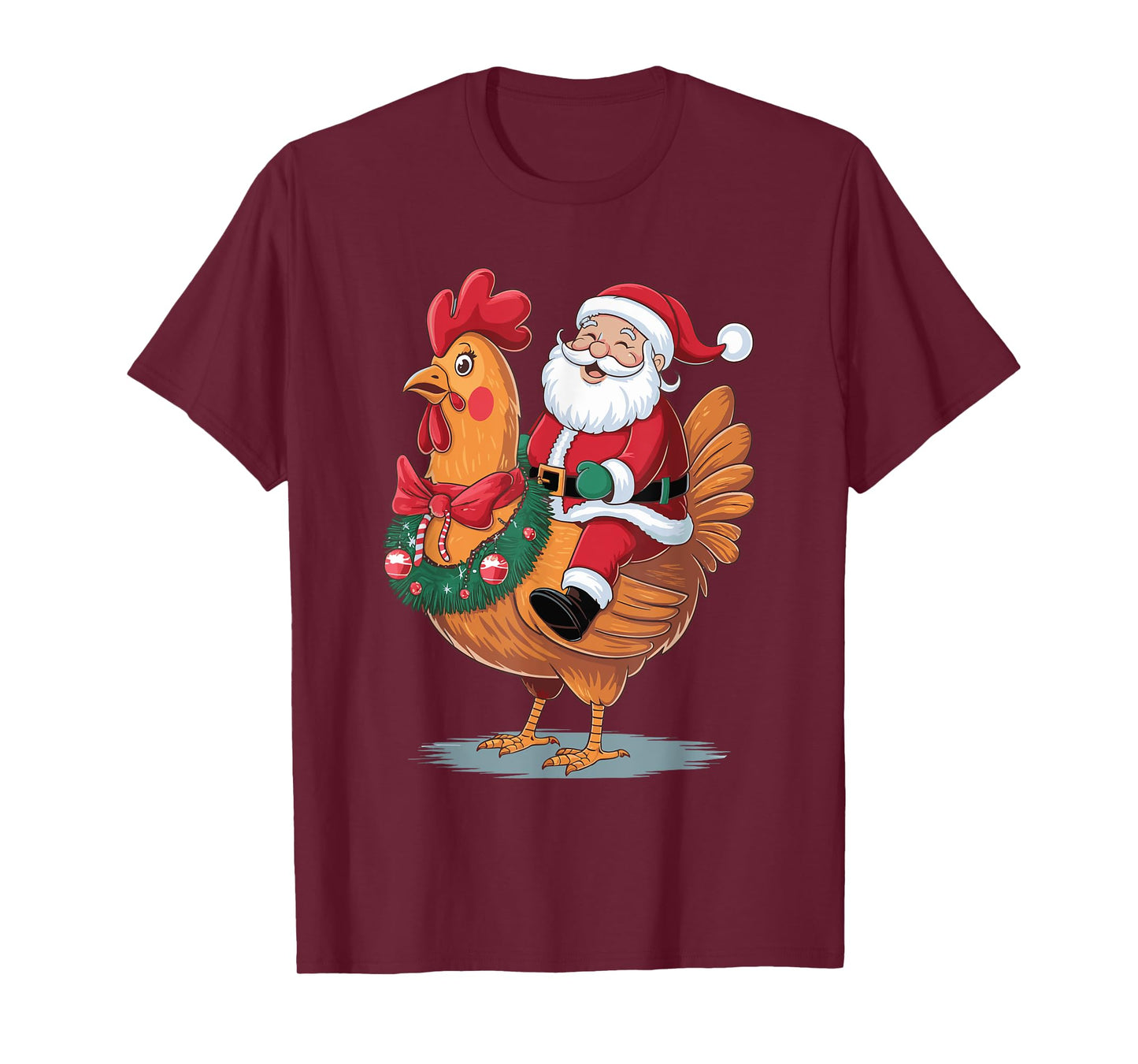 Santa Riding A Christmas Chicken T-Shirt