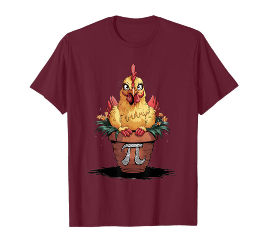 Math Lover Geek 3.14 Funny Chicken Pot PI Day T-Shirt