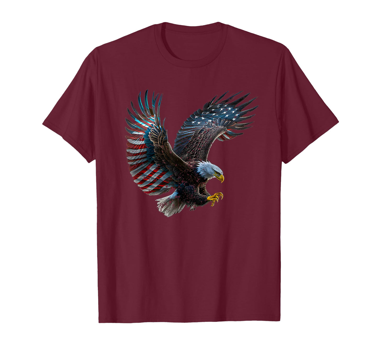 Patriotic Eagle 4th Of July USA American Flag T-Shirt for Women Girls Kids Men