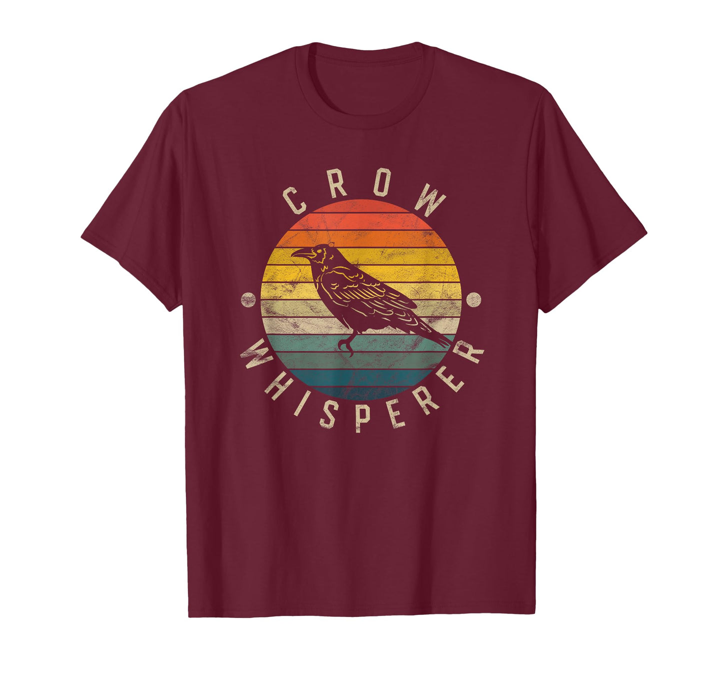 Crow Whisperer Vintage Sunset Cute Raven T-Shirt