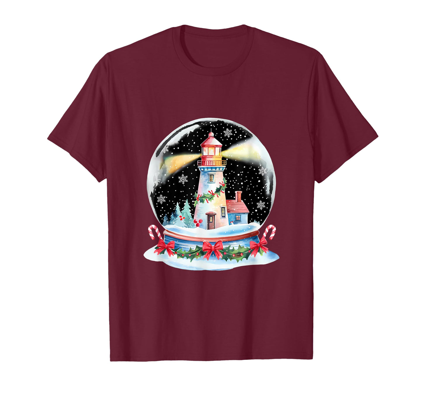 Christmas Ball Lighthouse Xmas Merry Christmas Winter T-Shirt