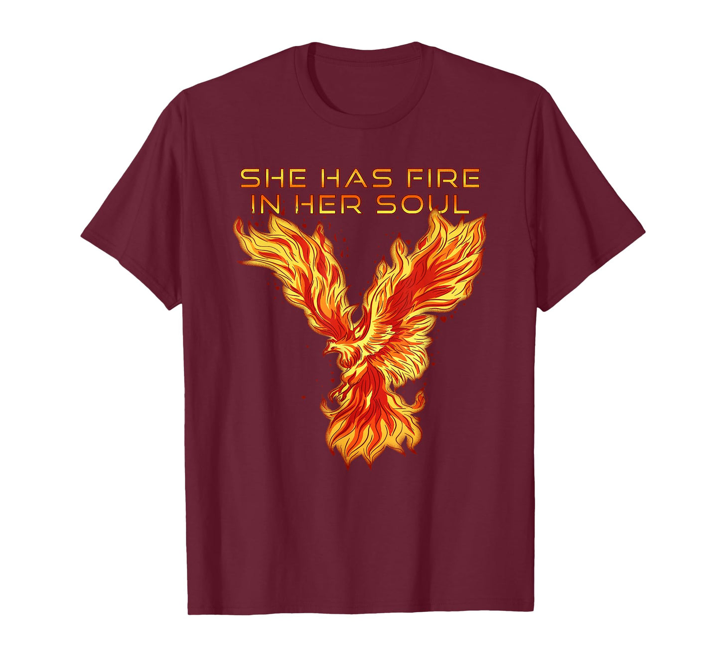 Phoenix Bird She Has Fire In Her Soul T-Shirt