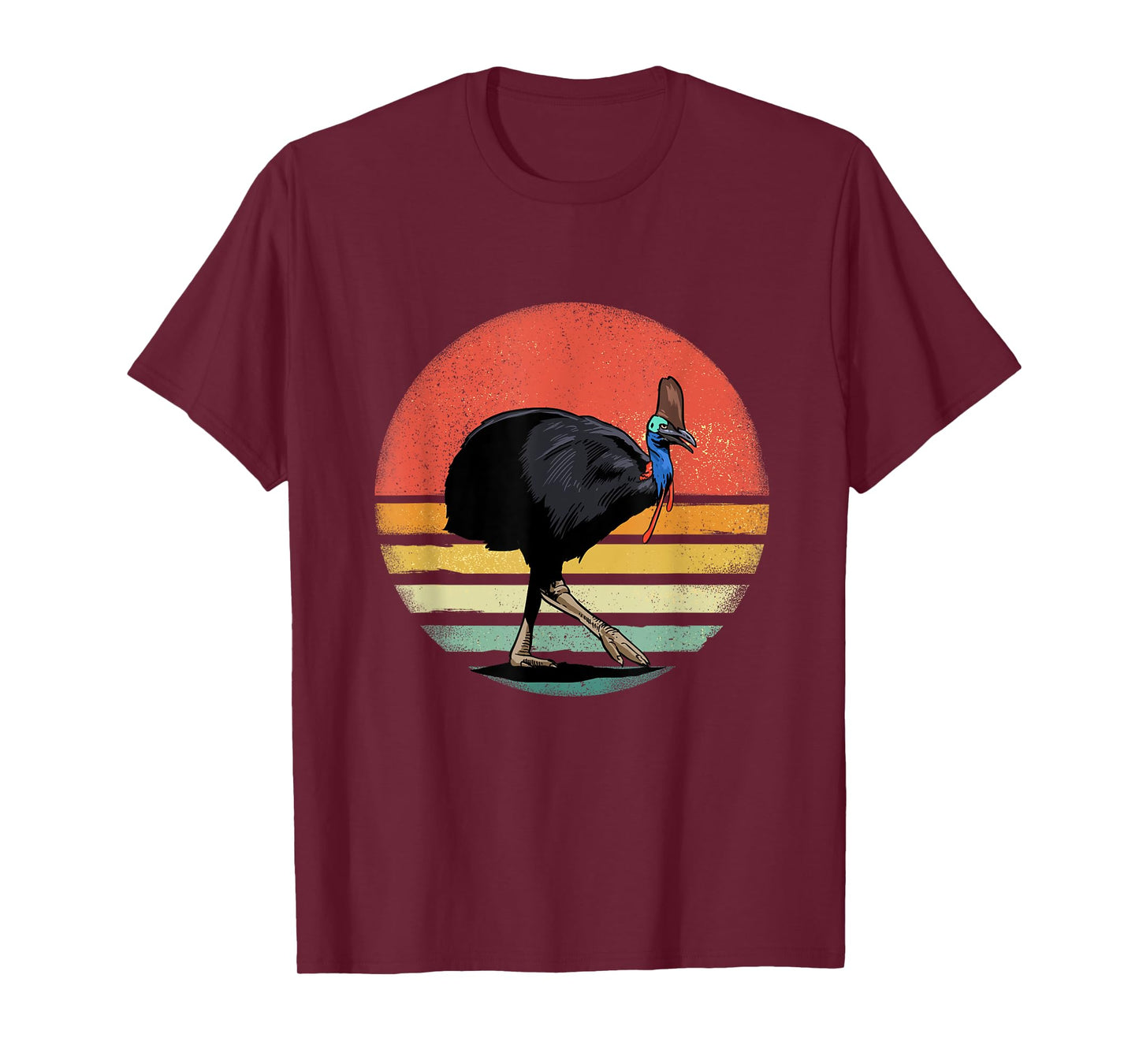 Retro Vintage Cassowary Bird Animal Bird Lover Bird Watcher T-Shirt