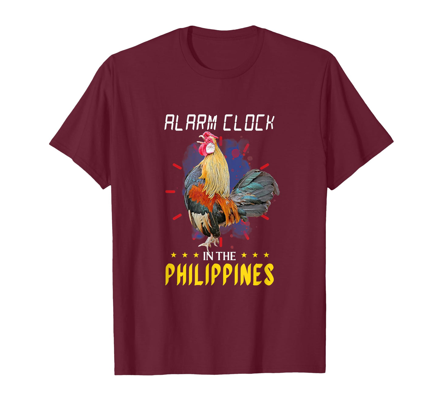Funny Filipino Chicken Alarm Clock in the Philippines Pinoy T-Shirt