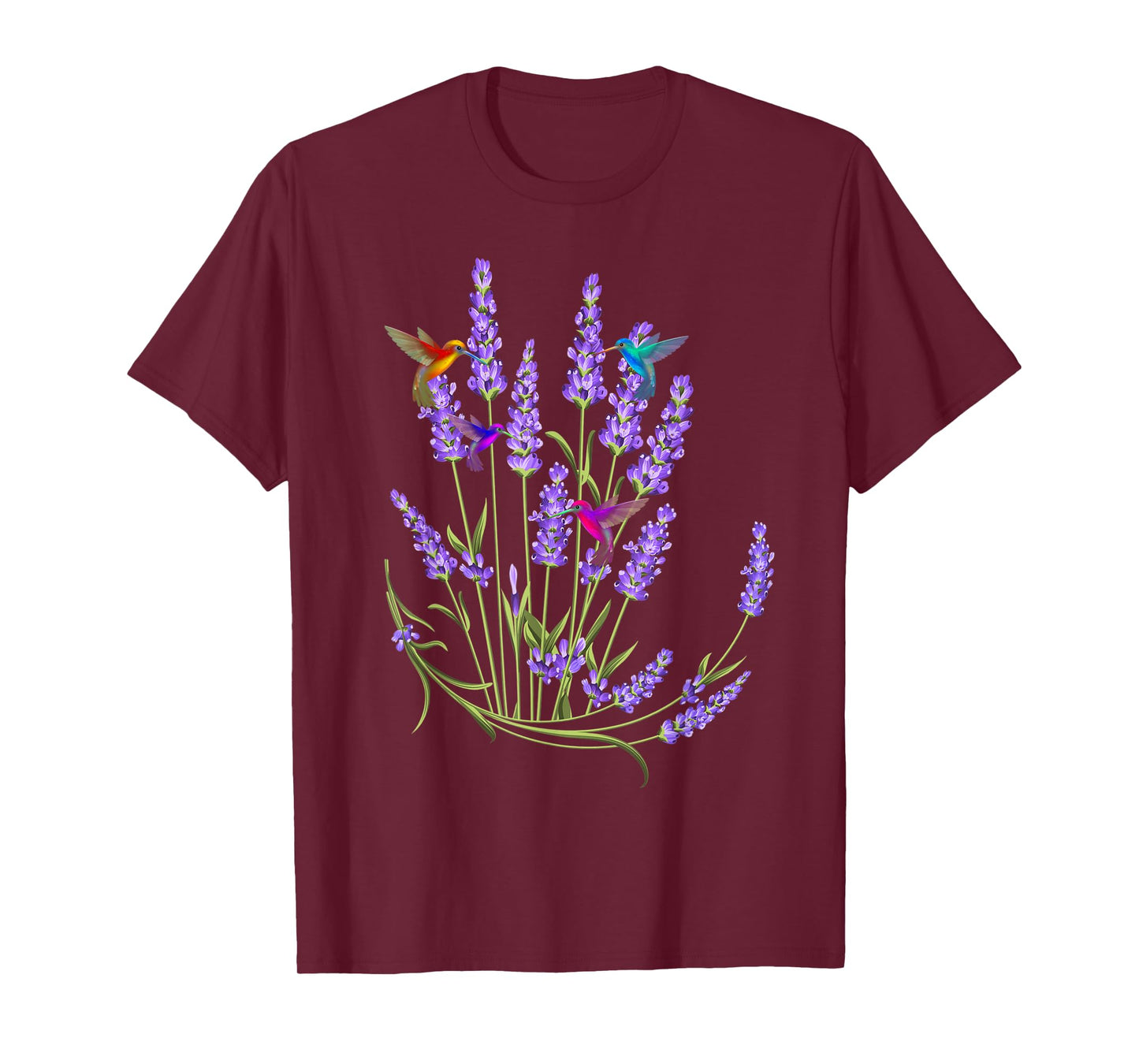 Hummingbird Playing With Flowers Funny Humming Bird Lovers T-Shirt