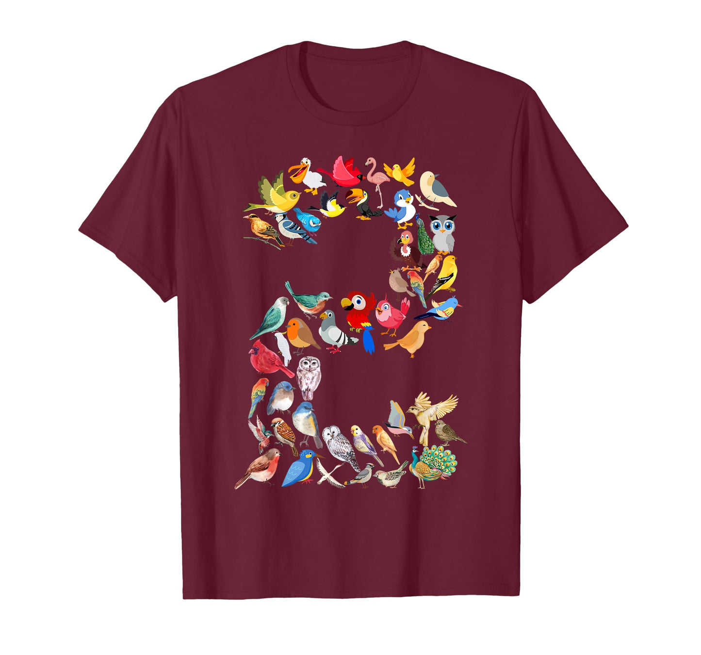 Toddler 2nd Birthday Birds Themed 2 Year Old Kids Bird Lover T-Shirt