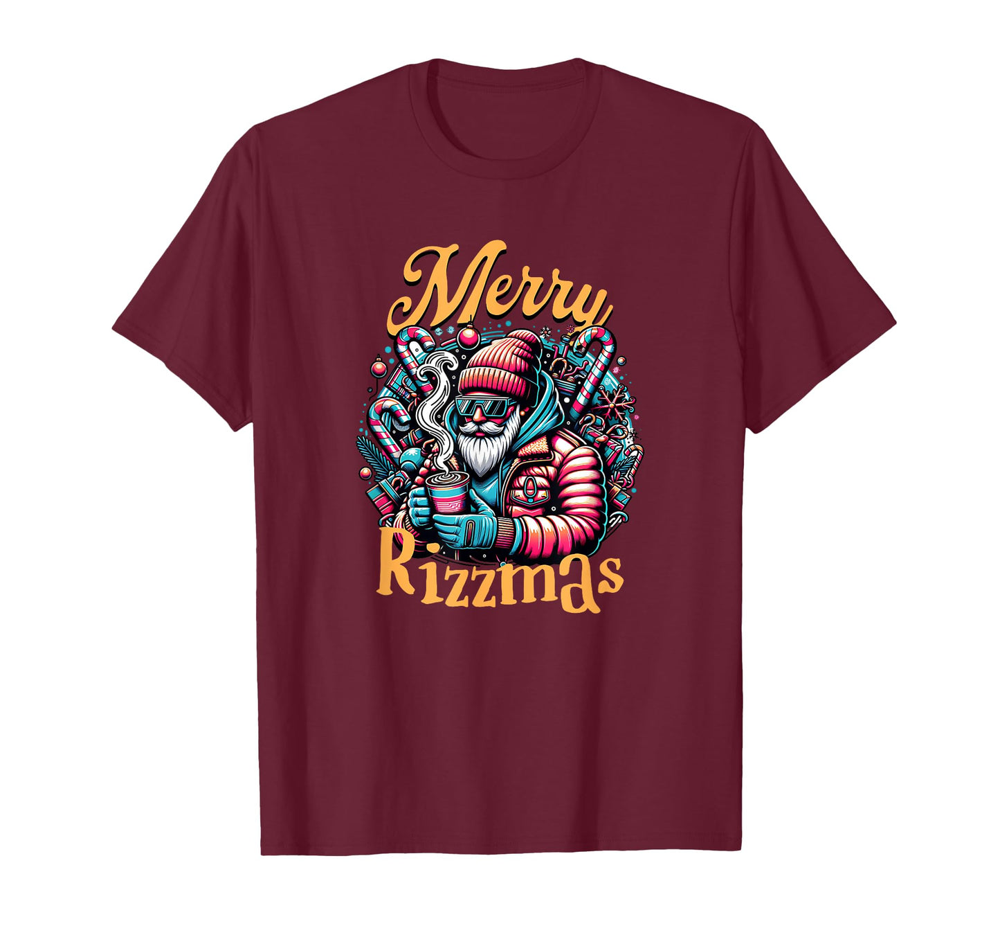 Merry Rizzmas, viral influencer skibidi christams brain rot T-Shirt