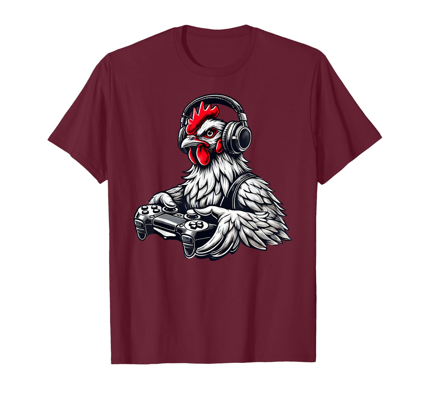 Chicken Funny Video Games Graphic Chicken Gamers T-Shirt