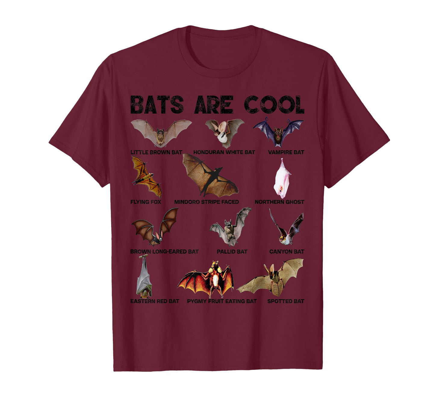 Bats are cool Great Lovely Bat kinds shirts for men women T-Shirt