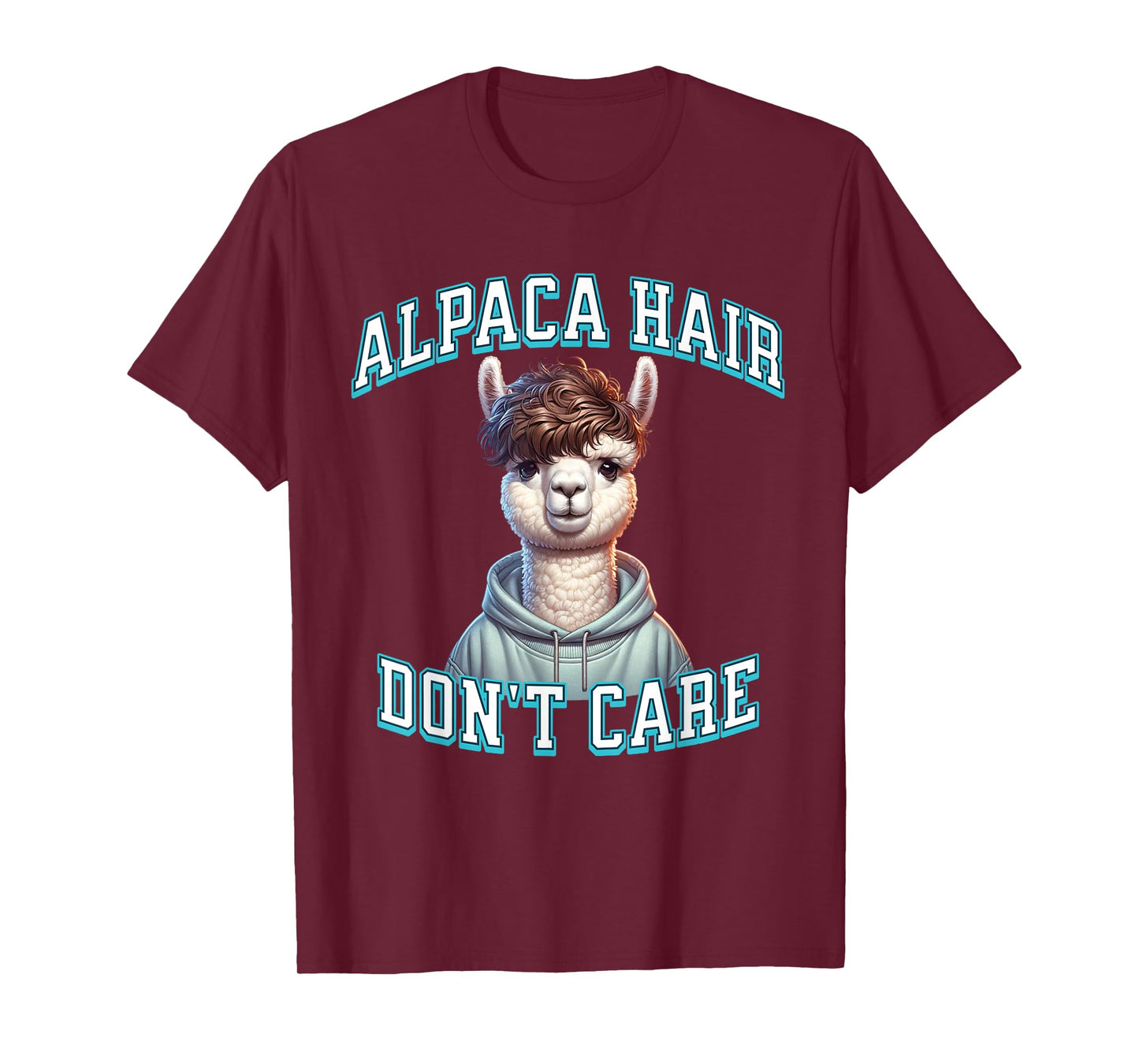 Alpaca Hair Gen Z Trendy Broccoli Haircut Perm Funny Meme T-Shirt