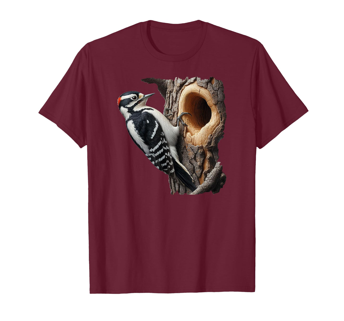 Bird Series. Downy Woodpecker. T-Shirt
