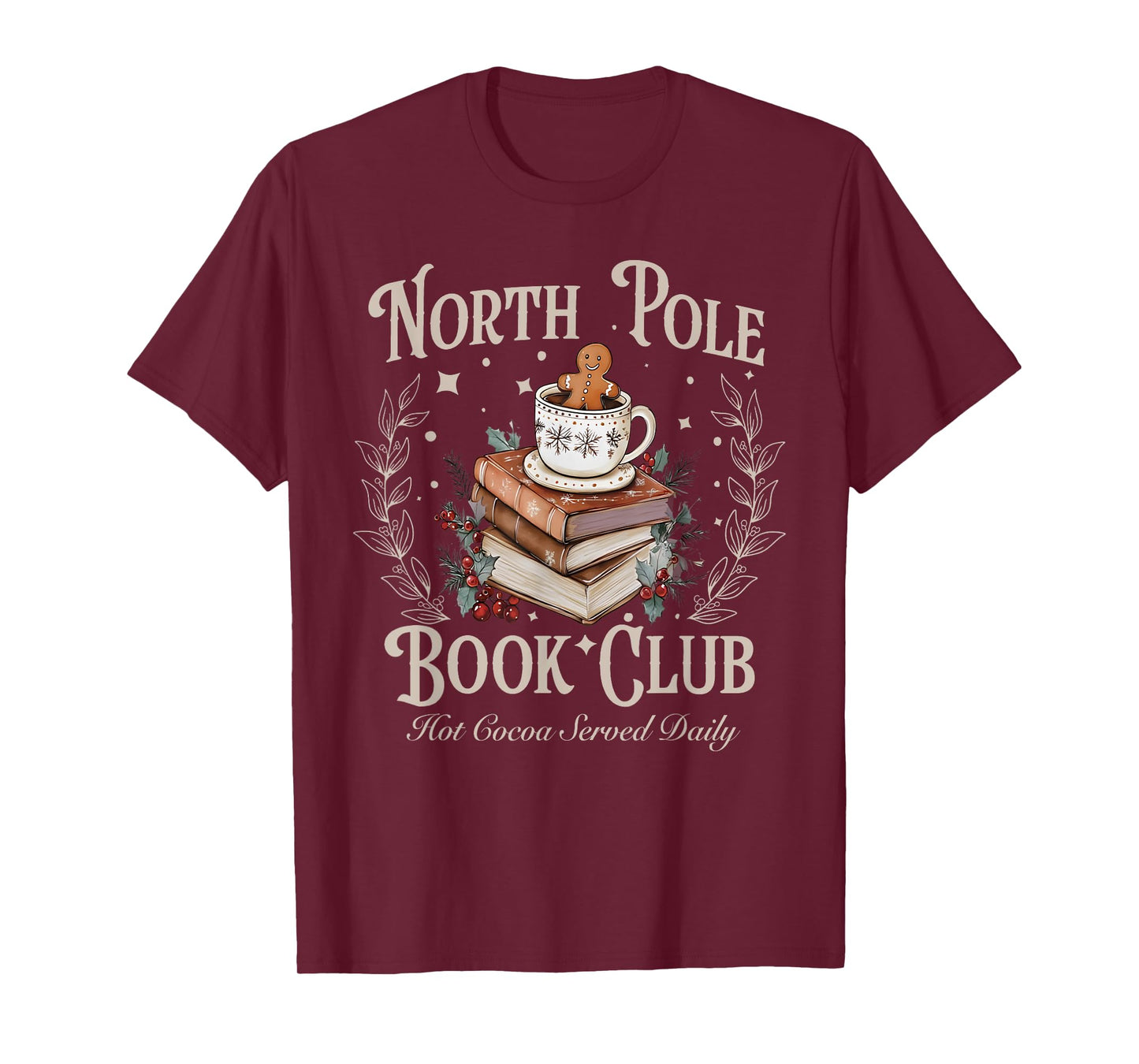 All Booked for Christmas Coquette Xmas Book Club Book Lovers T-Shirt