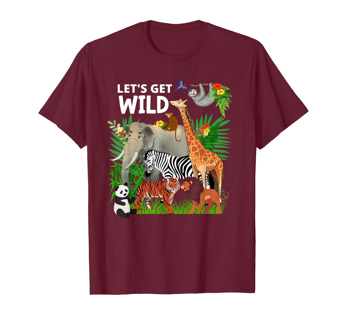 Zoo Animals Wildlife Birthday Party A Day At The Zoo Safari T-Shirt