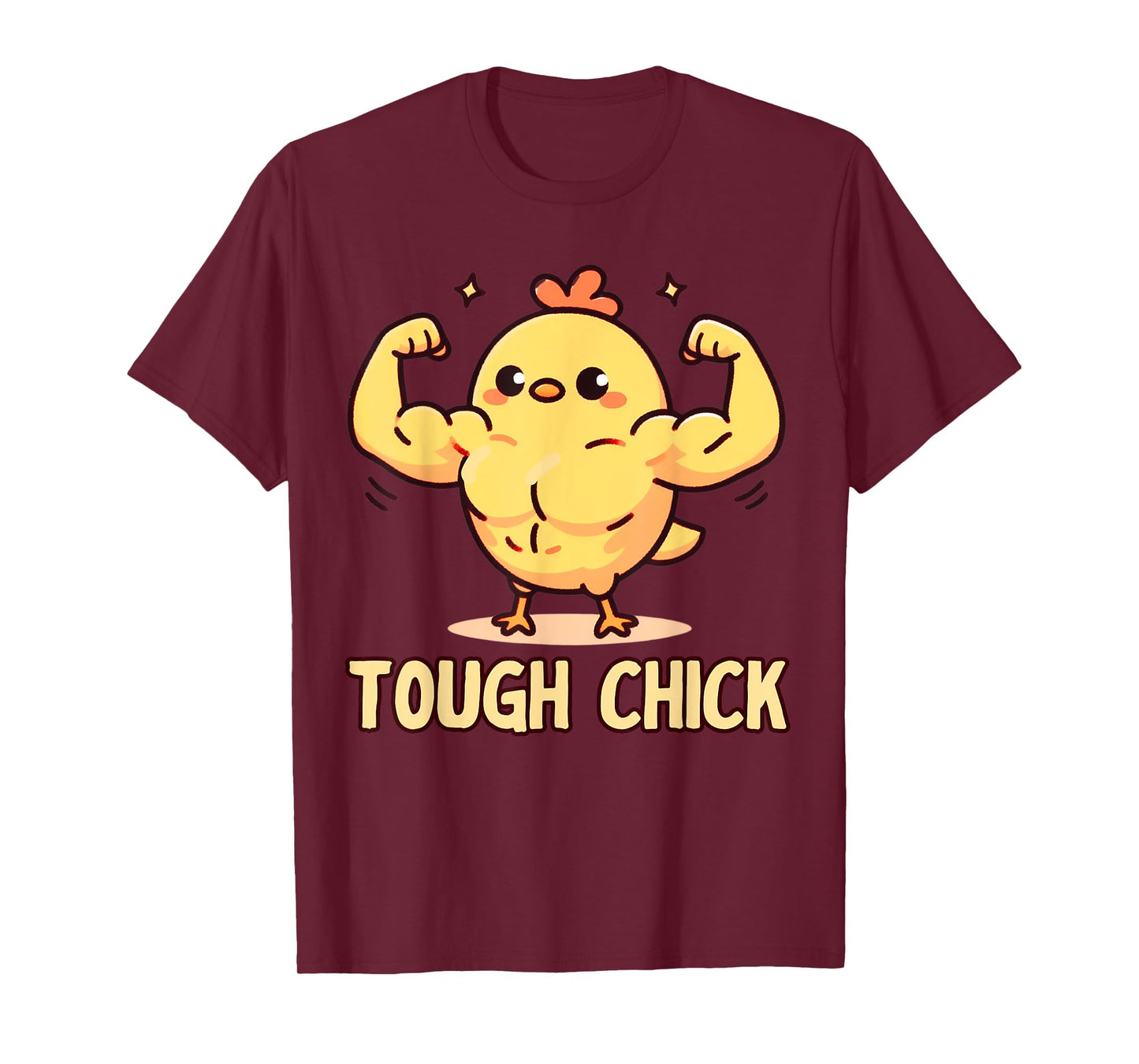 Funny Baby Chick Gym Tee Teen Girls Women One Tough Chick T-Shirt