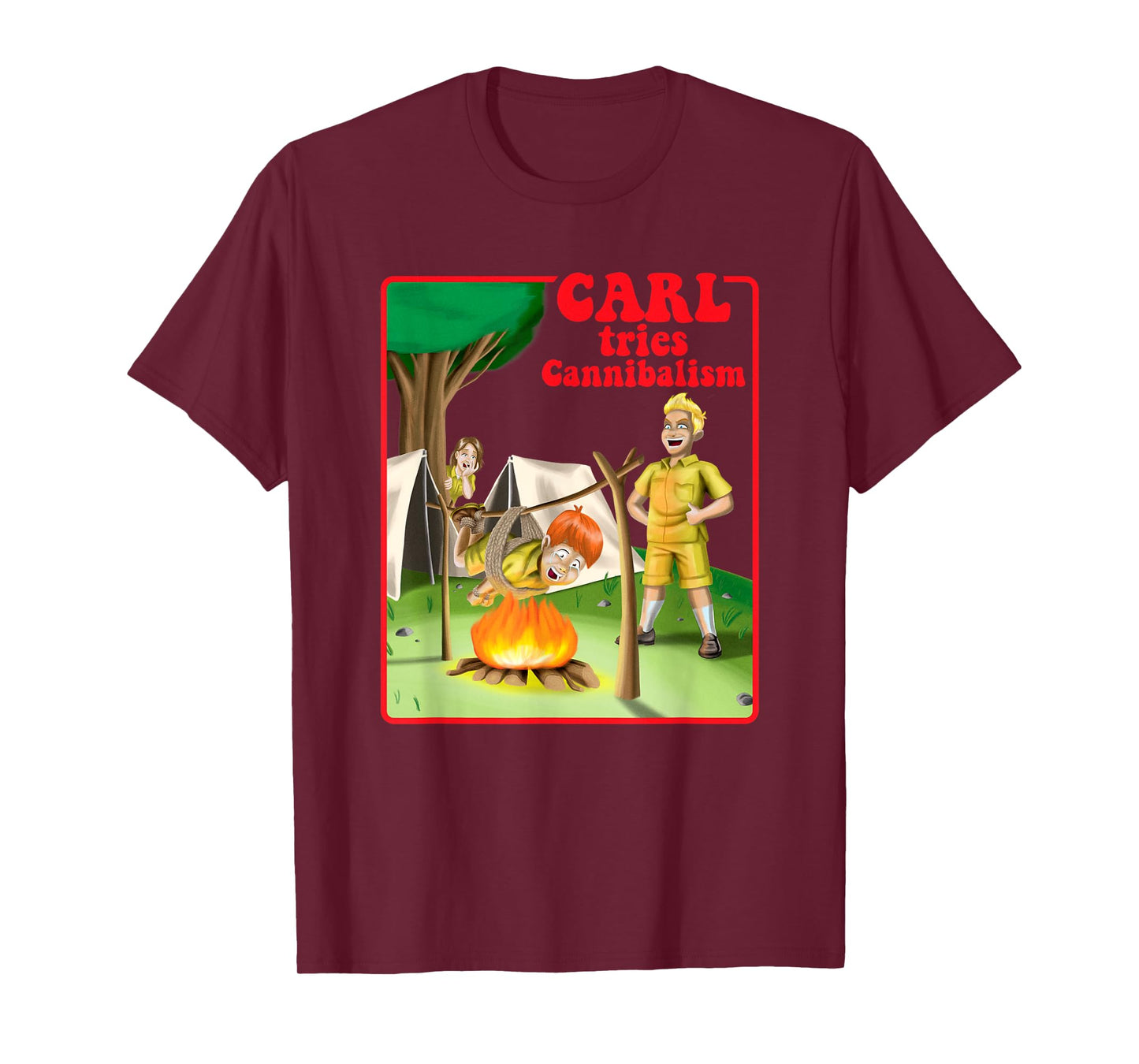 Carl Tries Cannibalism - Cute Horror Shirt - Funny Horror T-Shirt
