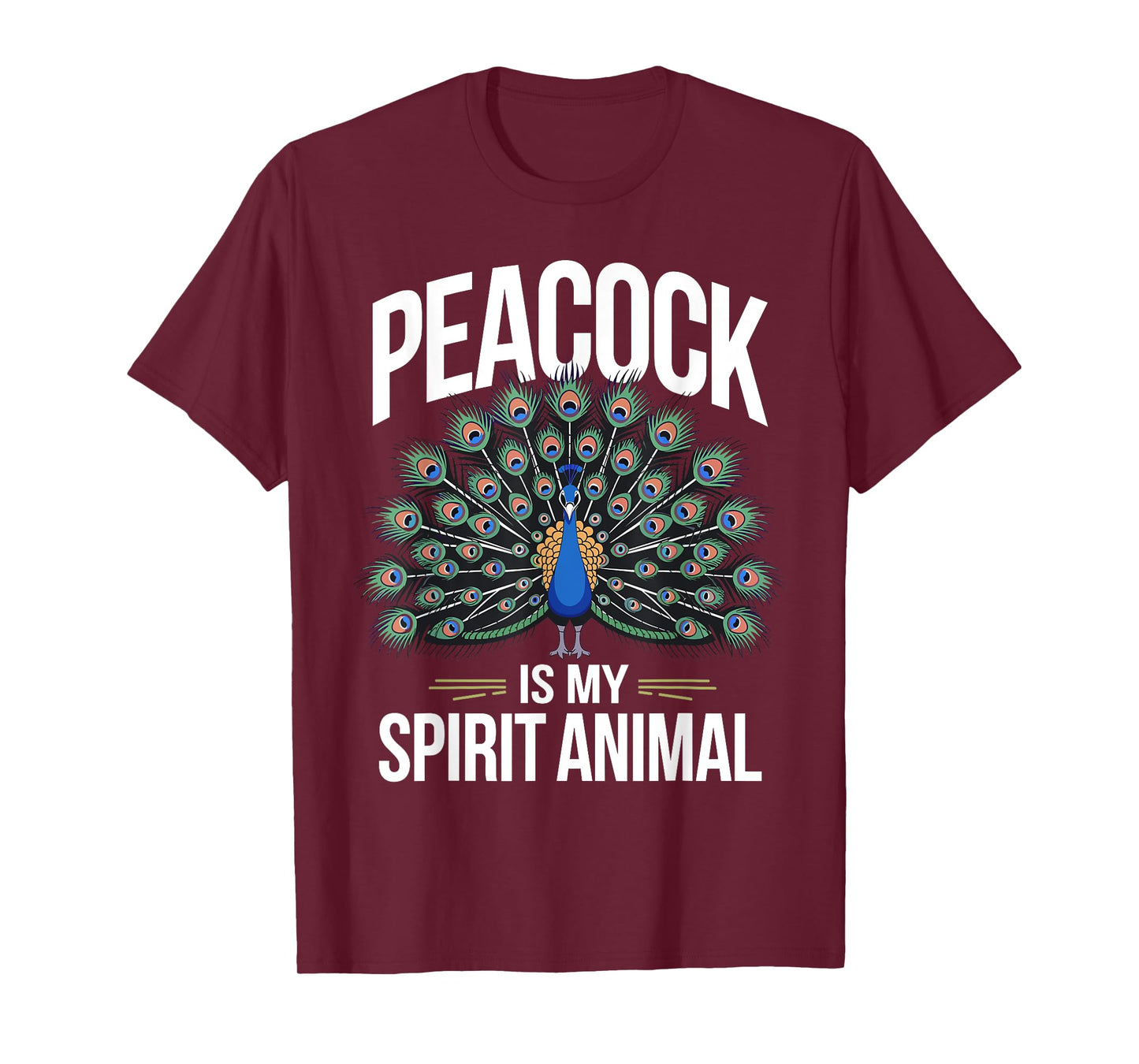 Funny Peacock Art For Men Women Adult Feather Peacock Lover T-Shirt