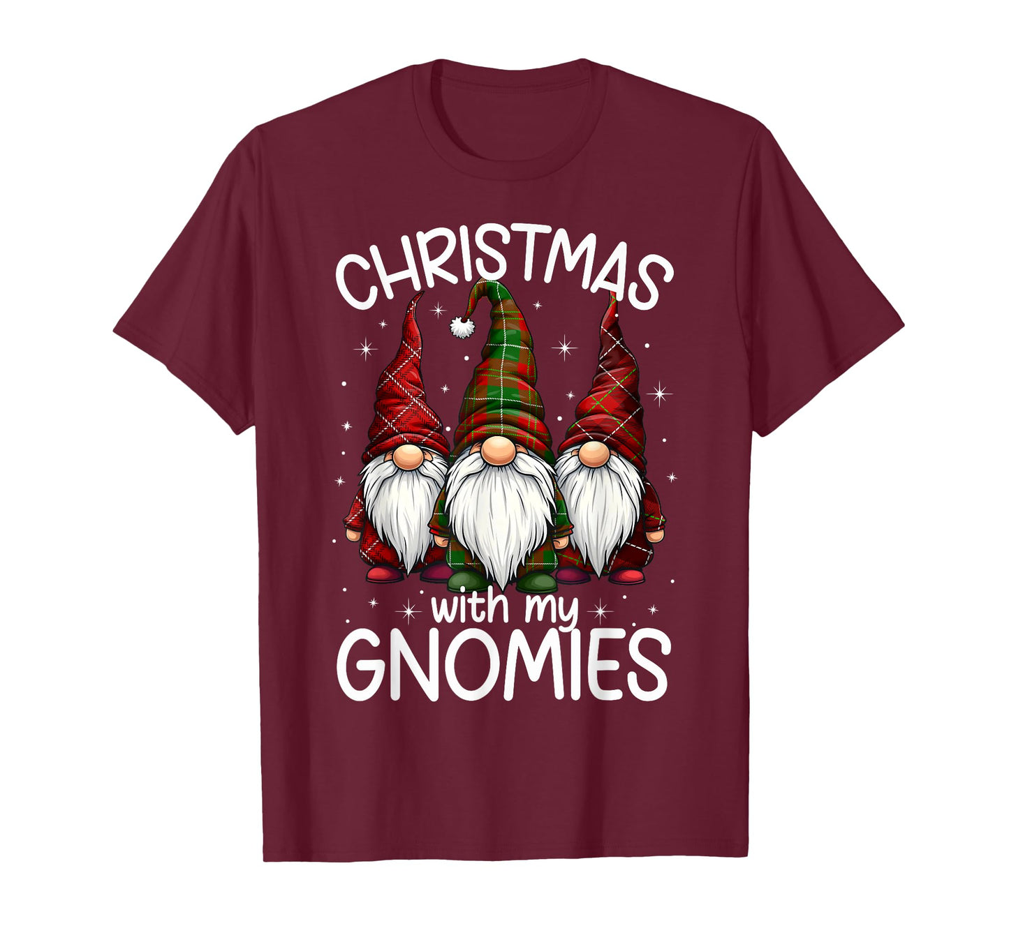 Christmas With My Gnomies Xmas Family Gnome Winter Holiday T-Shirt