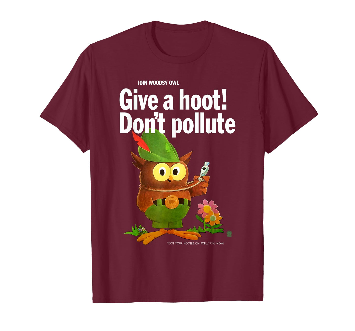 Woodsy Owl Retro Give a Hoot Don't Pollute T-Shirt