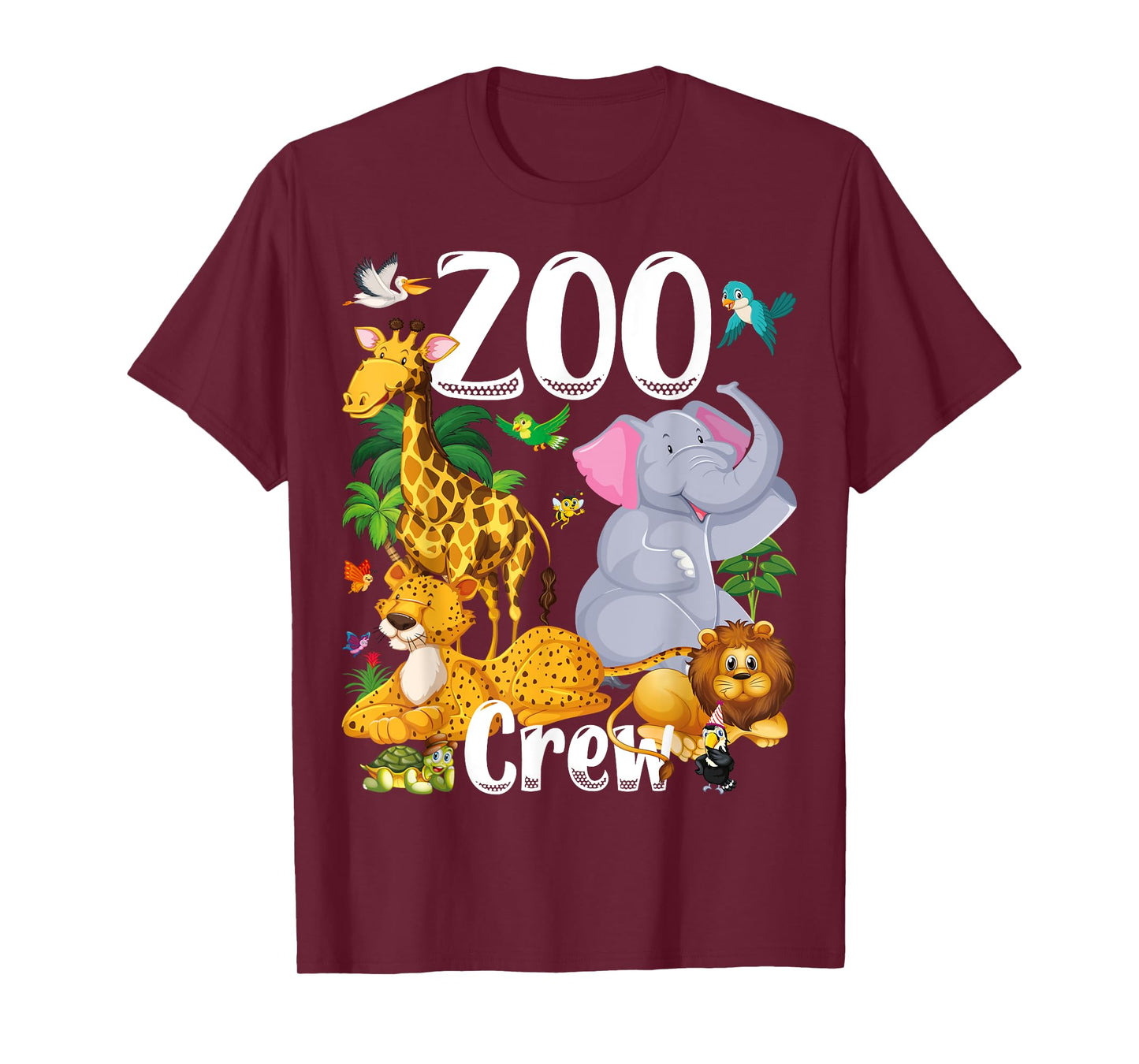 Zoo Birtday Trip Funny Safari Animals Zoo Crew T-Shirt