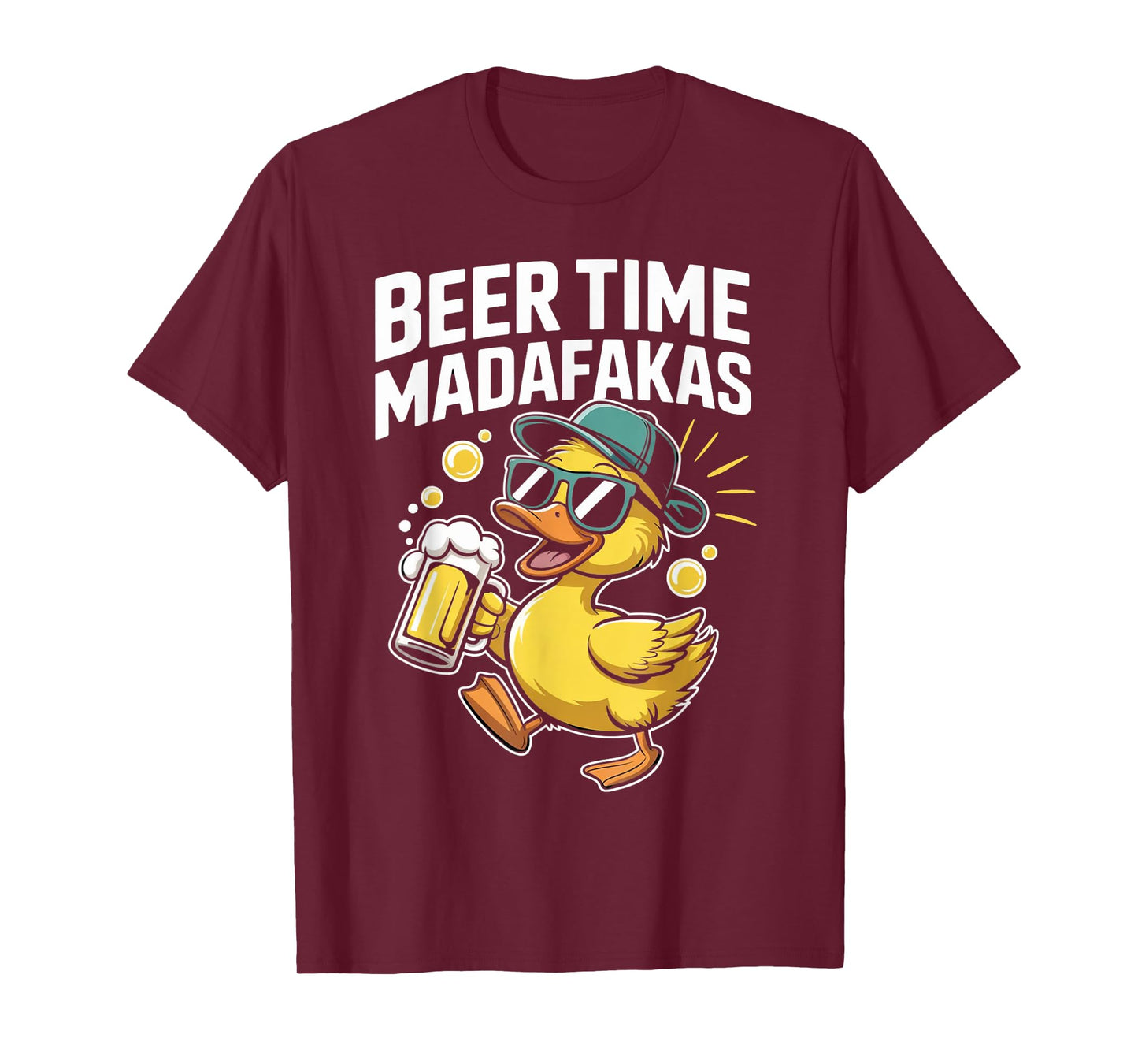beer time madafakas Funny ducks T-Shirt