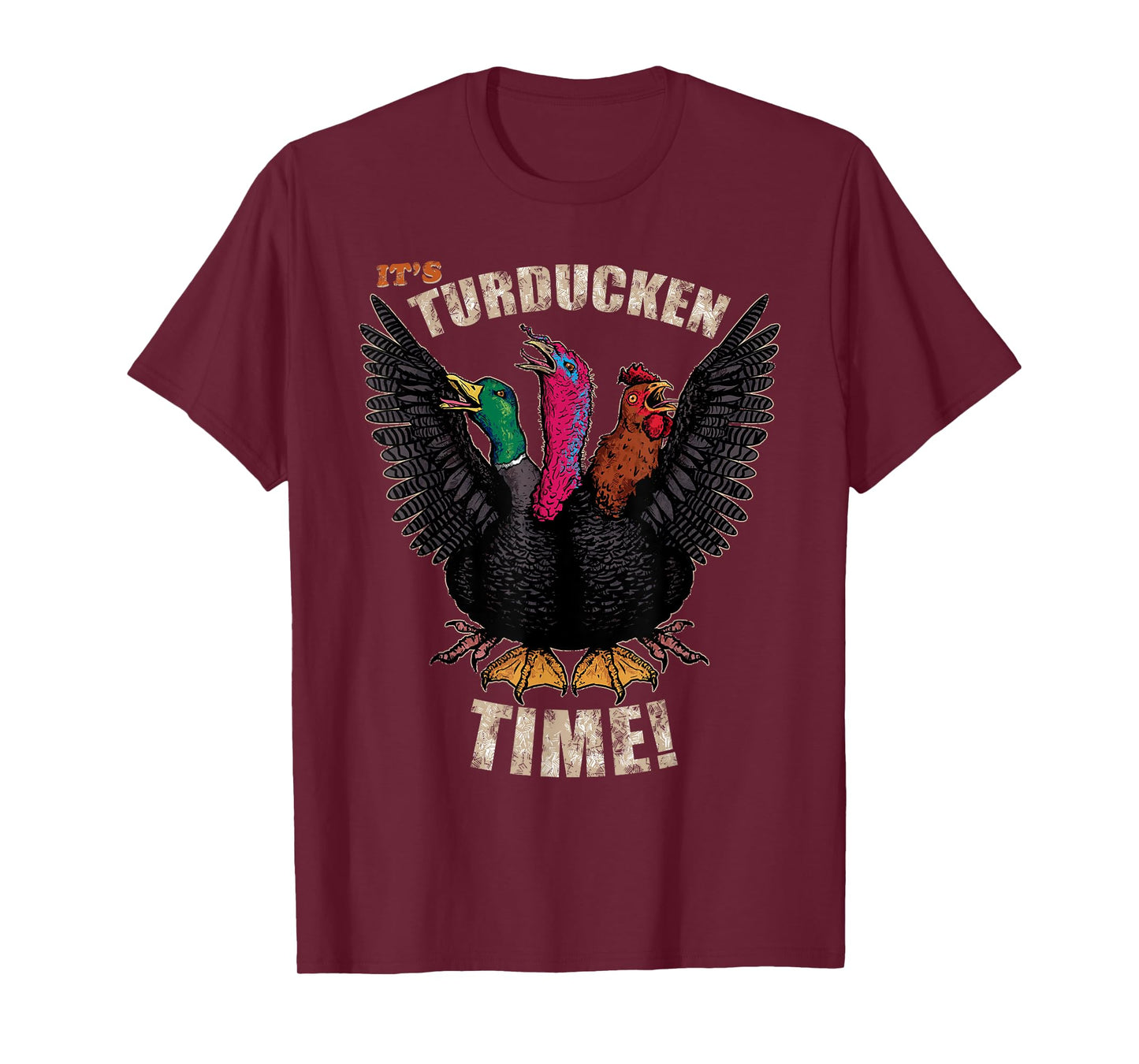 Thanksgiving Day Turkey Turducken Kaiju Monster Ugly Sweater T-Shirt