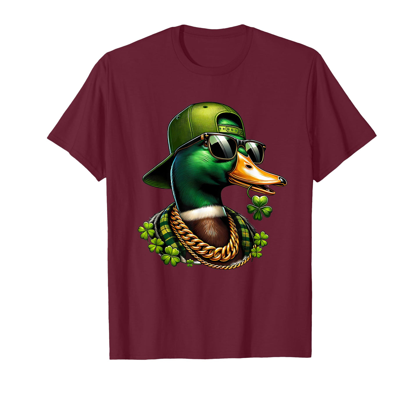 Saint Patricks Call Me Lucky Mallard Duck St Patrick's Day T-Shirt