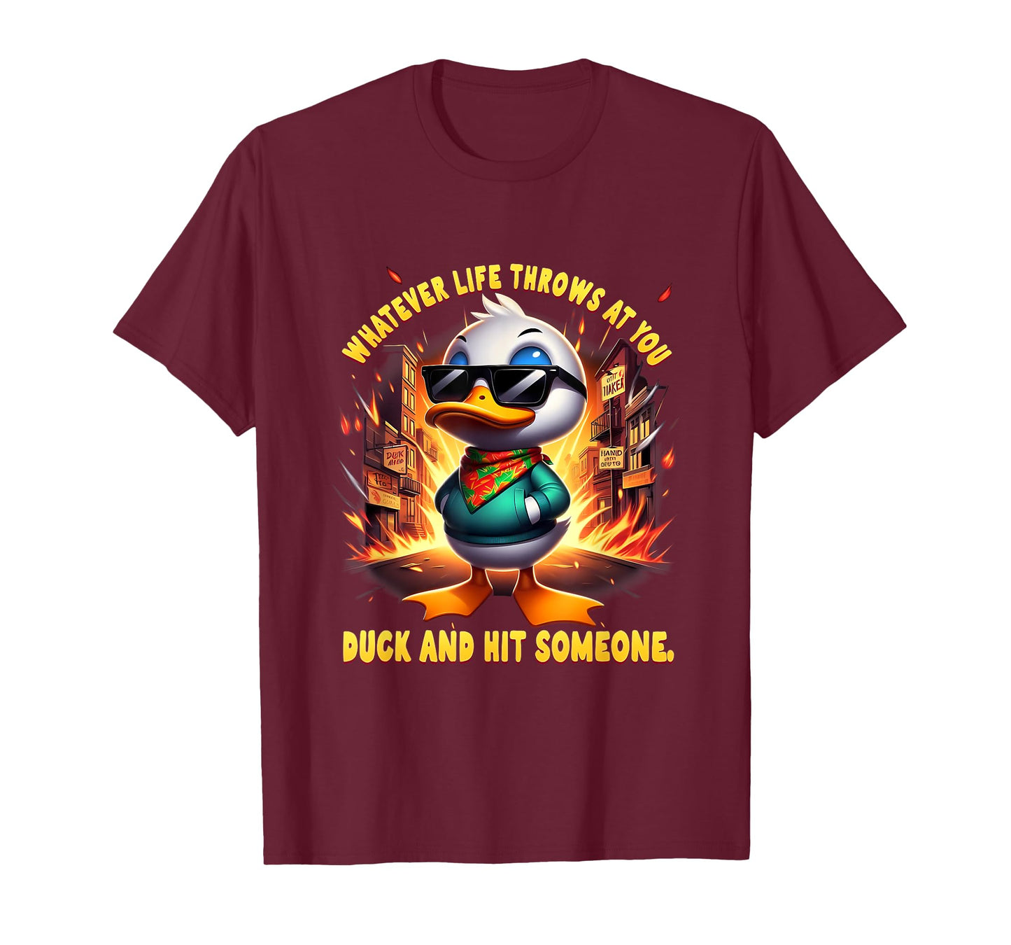 Funny Joke Quote Sarcastic Funny Duck Humor Duck Meme T-Shirt