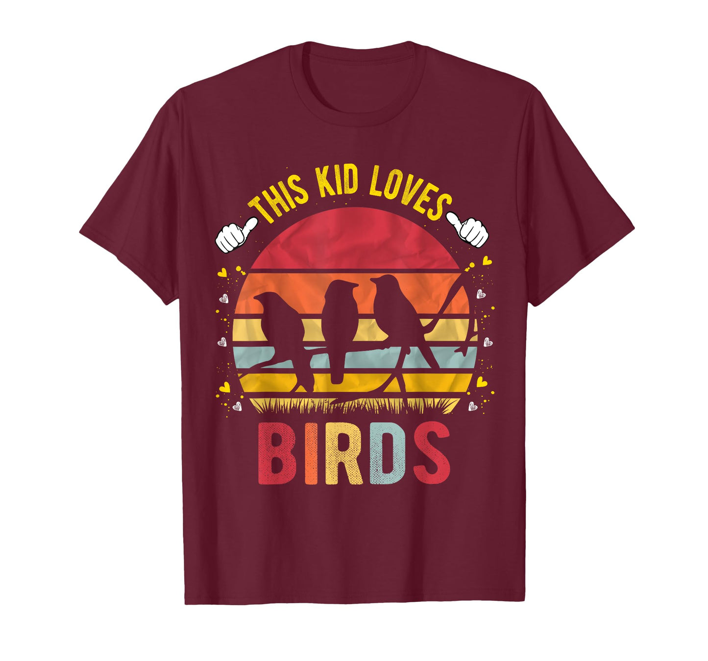 This Kid Loves Birds Boys and Girls Bird Gift T-Shirt