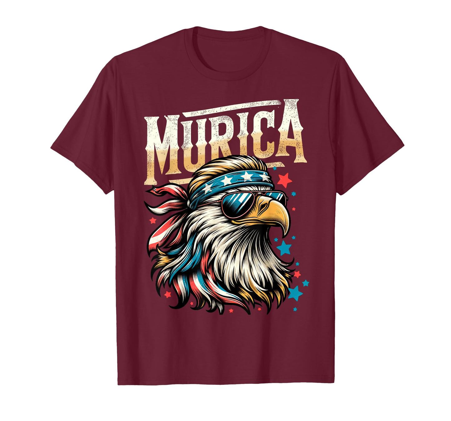 4th of July Patriotic Funny Eagle July 4th USA Murica T-Shirt