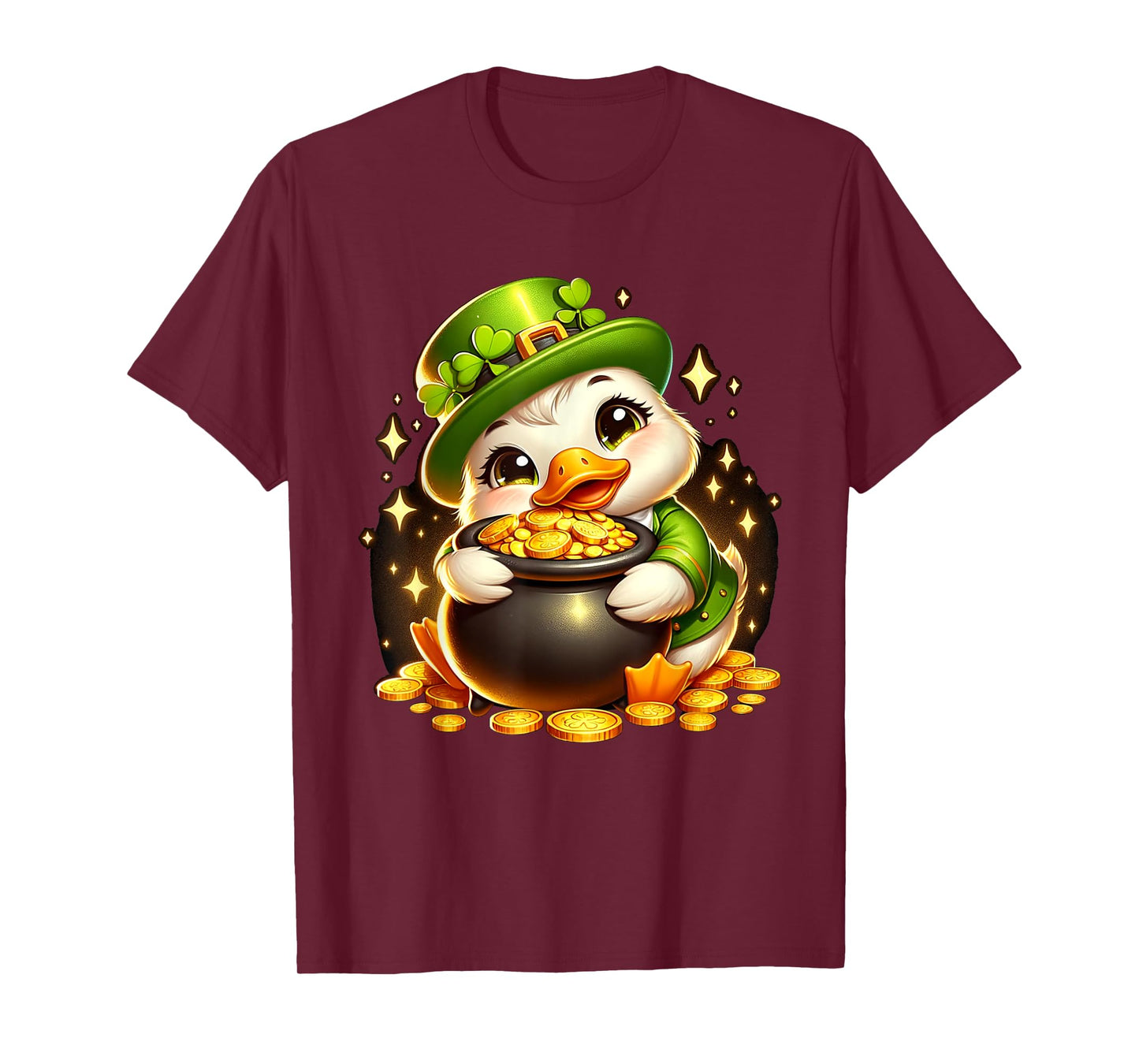 Duck Leprechaun Cute Funny Duck St. Patricks Day T-Shirt