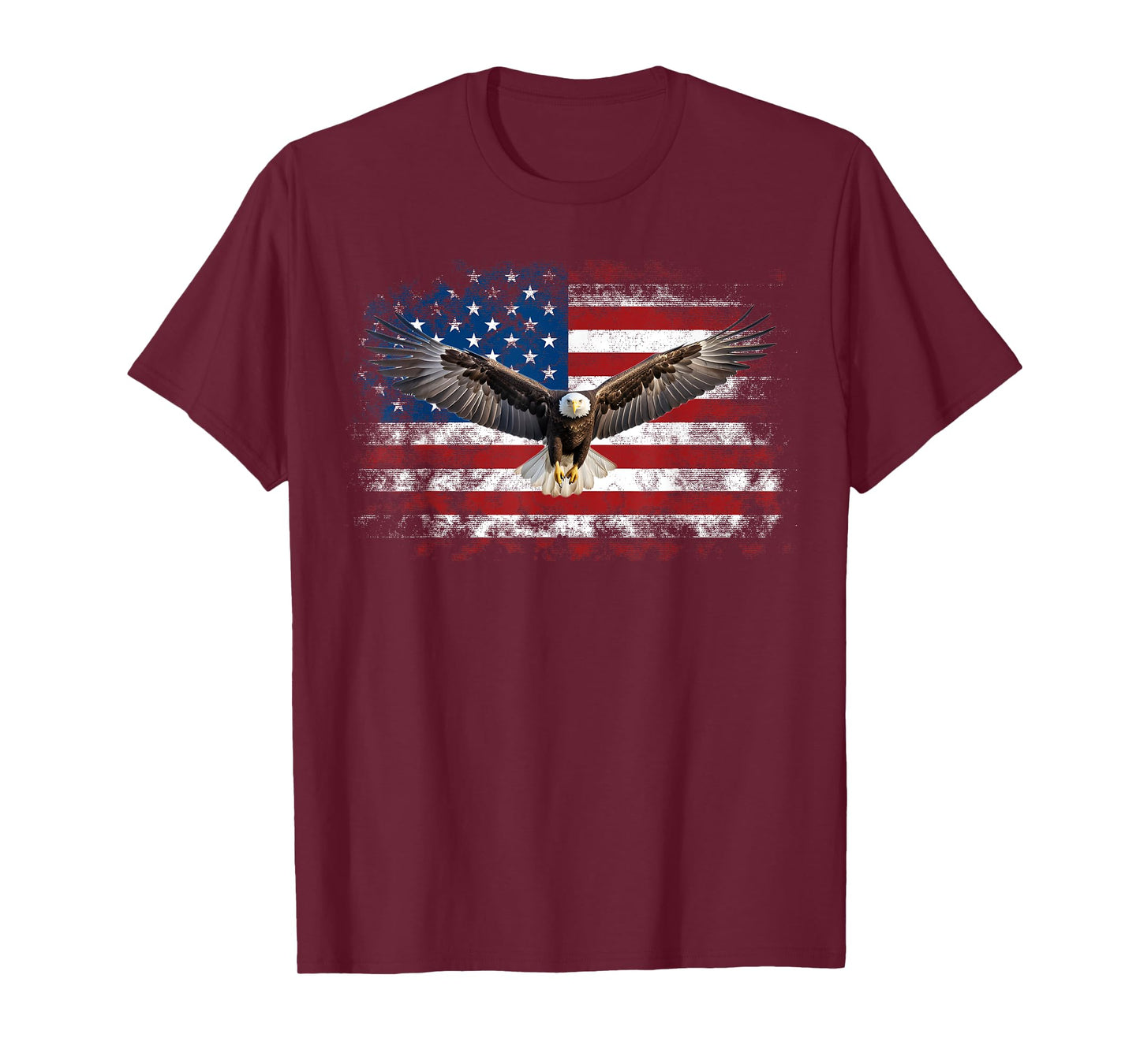 Patriotic Eagle 4th Of July USA American Flag T-Shirt for Women Girls Kids Men
