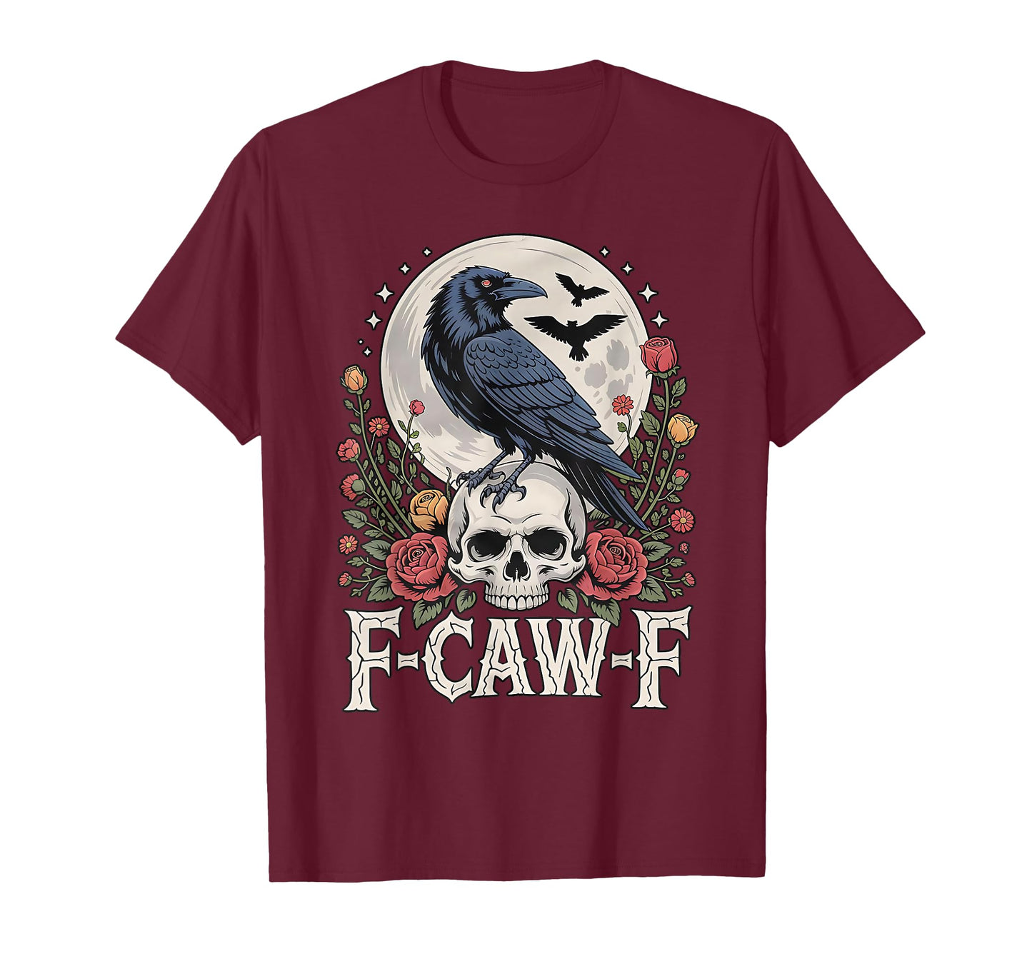F-Caw-F Black Bird Crow Funny Crow Bird Cawing Grunge T-Shirt