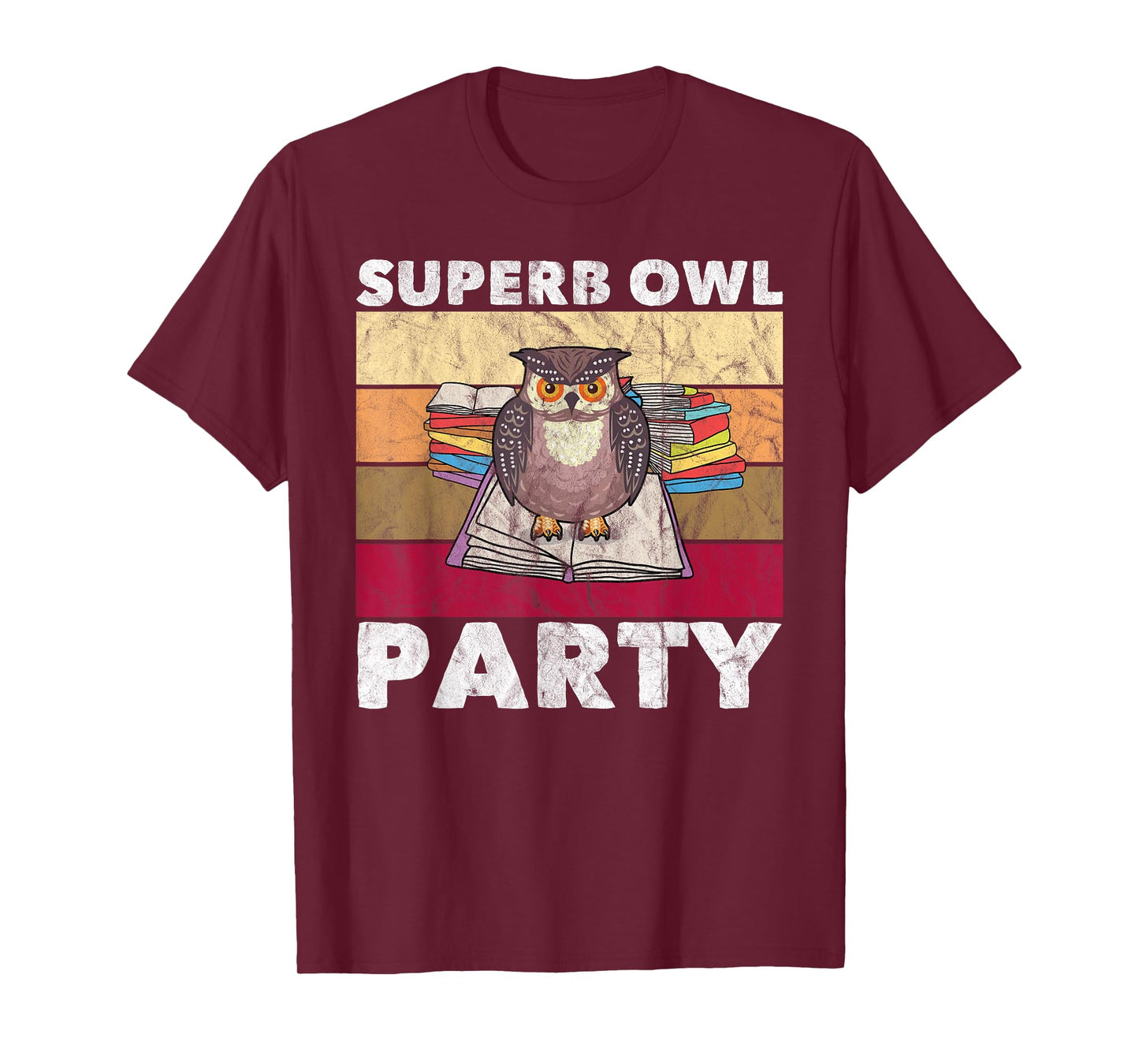 Superb Owl Party Funny Owl Bird Lovers Retro T-Shirt