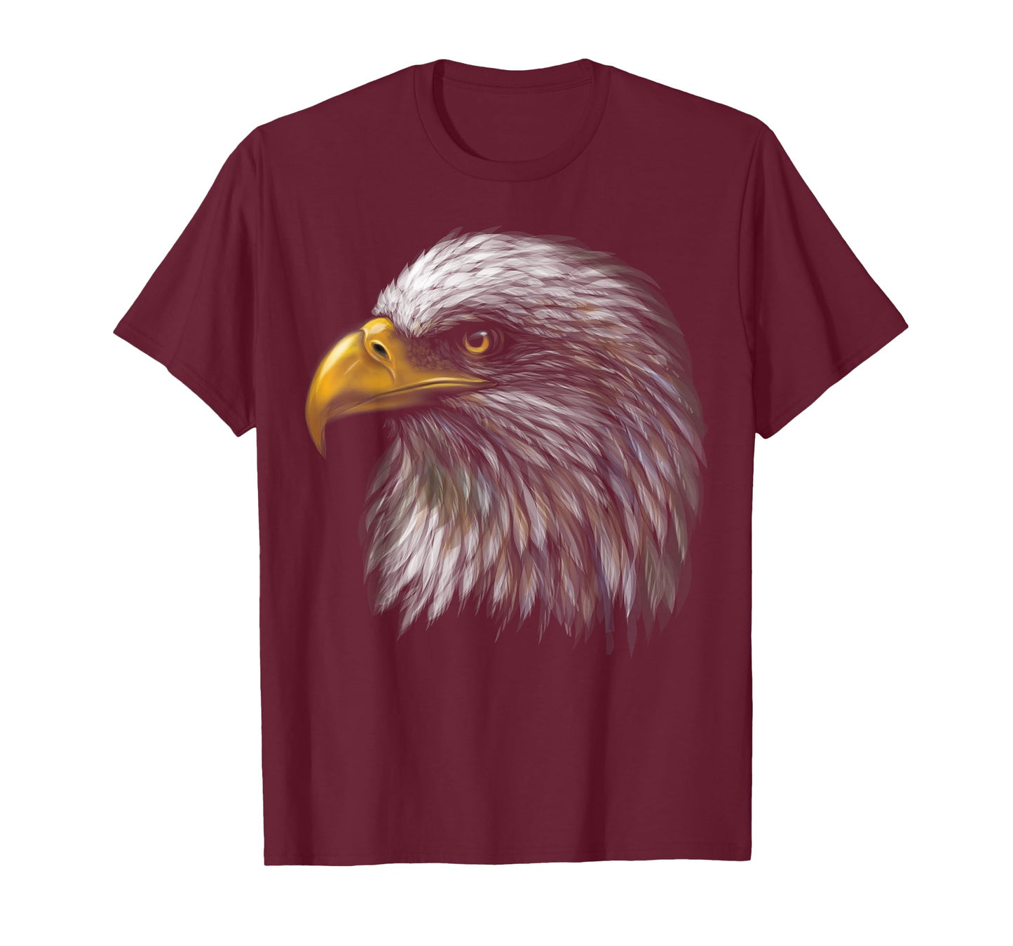 cute bald eagle head black art for lovers eagles birds T-Shirt