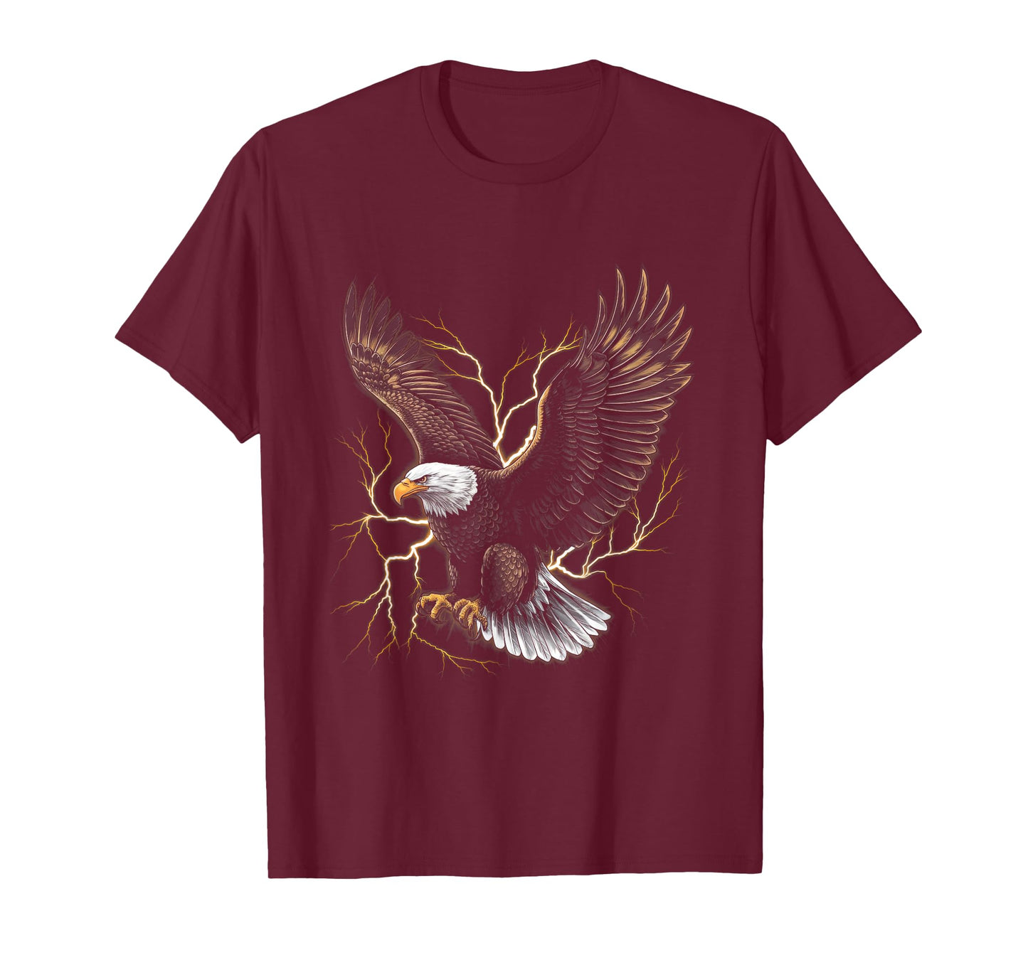 Bald eagle Bird Nature Usa Lightning T-Shirt
