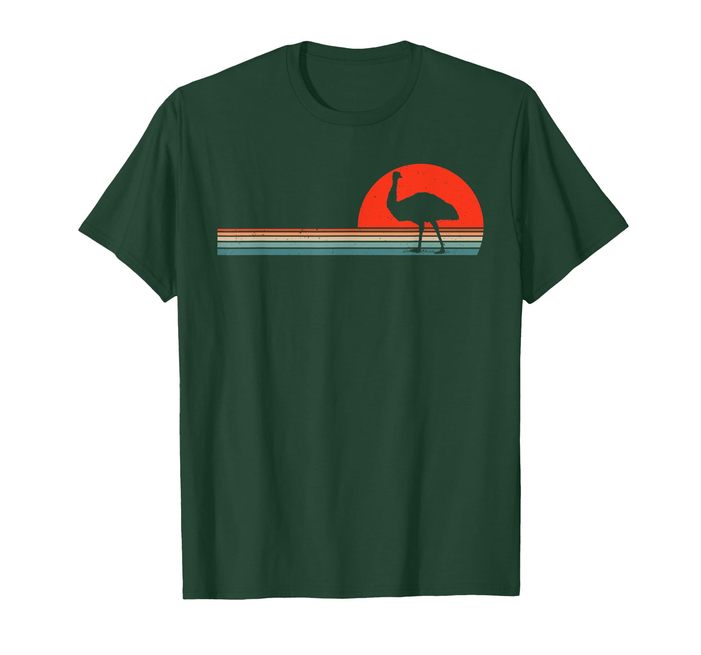Cool Retro Emu Bird Lover Australian Animal T-Shirt