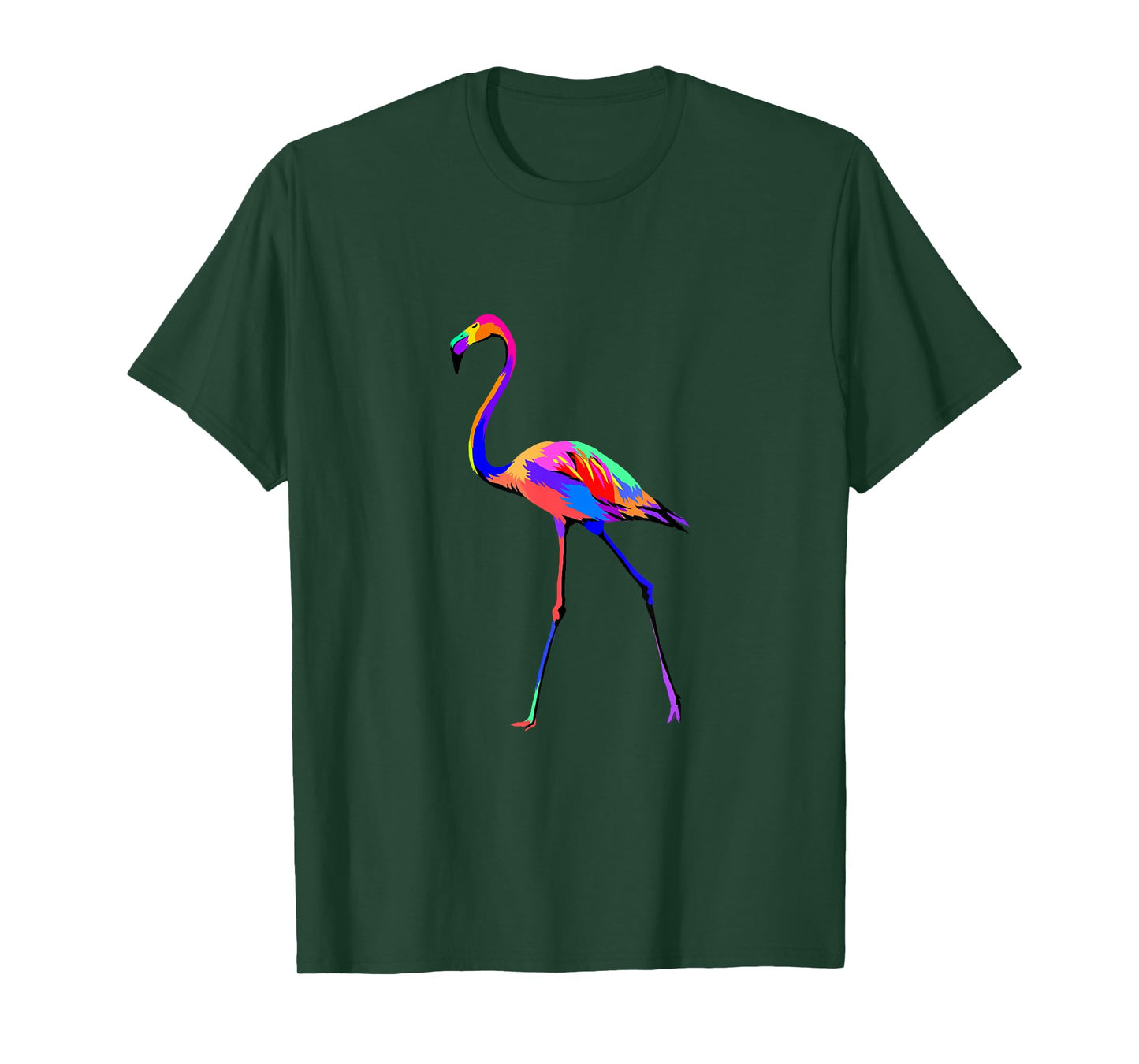 Pop Art Flamingo Shirt Colorful Animal Bird Lover Birder T-Shirt