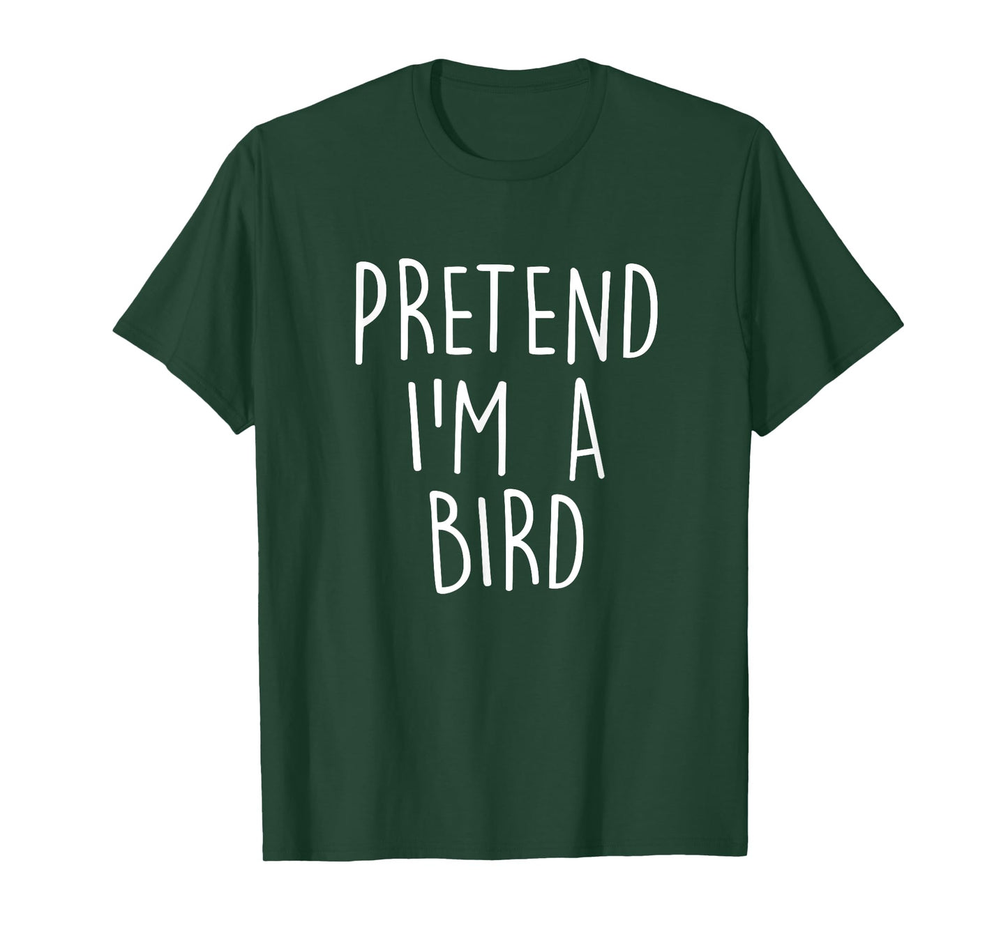 Pretend I'm A Bird Funny Easy Halloween Costume Party T-Shirt