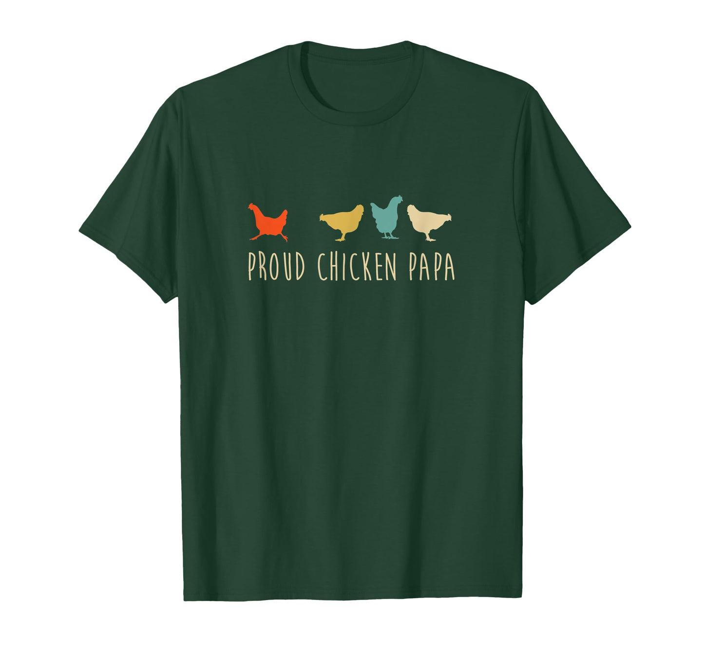 Funny Vintage Chickens Shirt_ Proud Chicken Papa Pet Gift T-Shirt