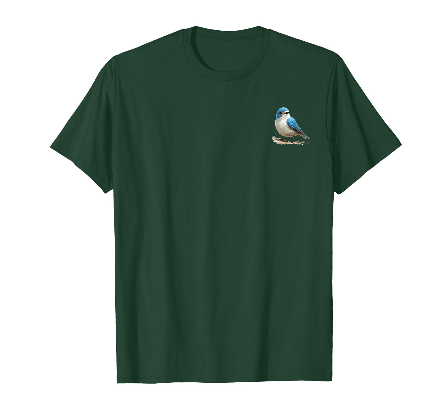 Bluebird in pocket - Watercolor Bluebird T-Shirt